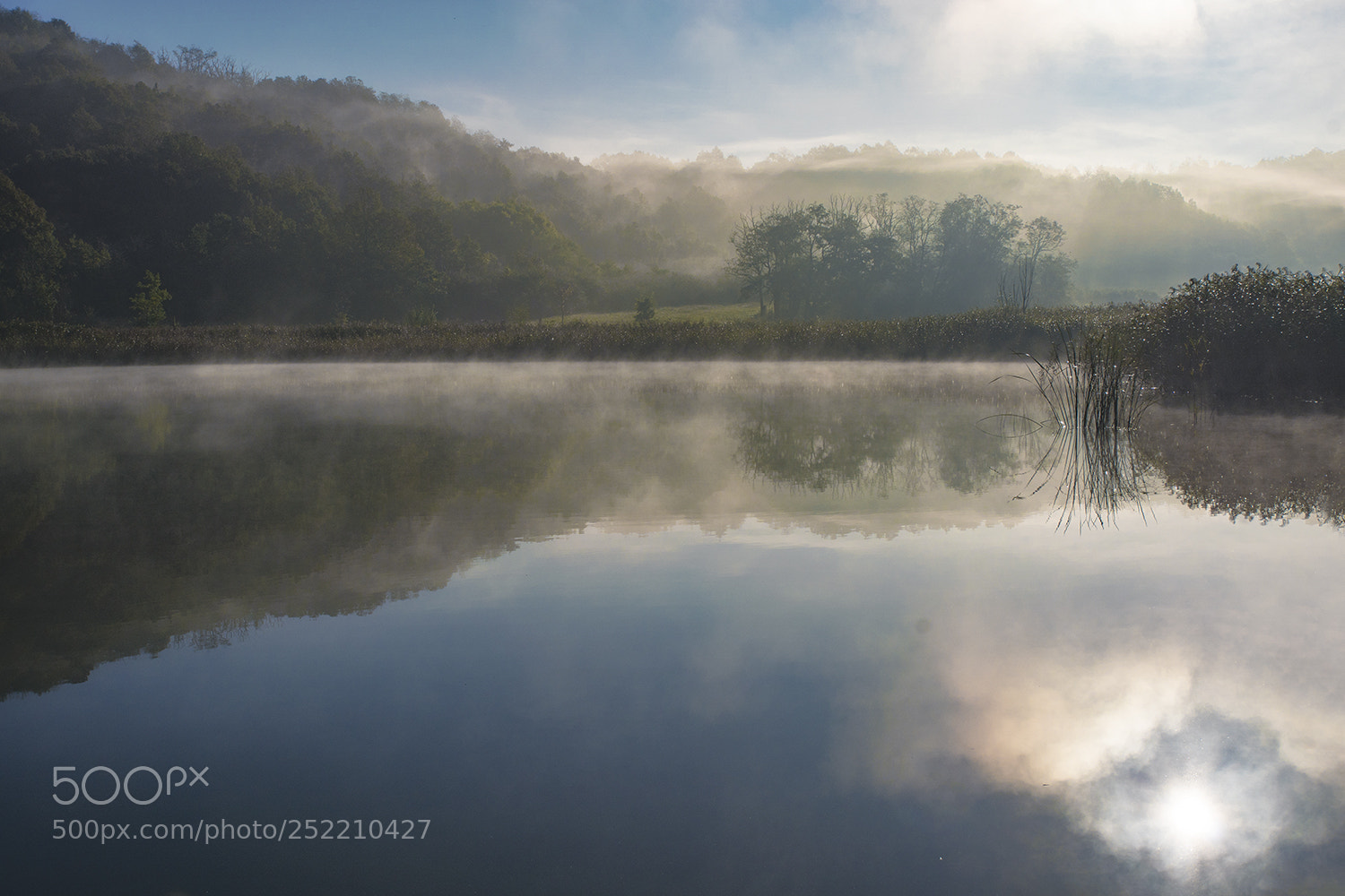 Sony ILCA-77M2 sample photo. Foggy lake photography