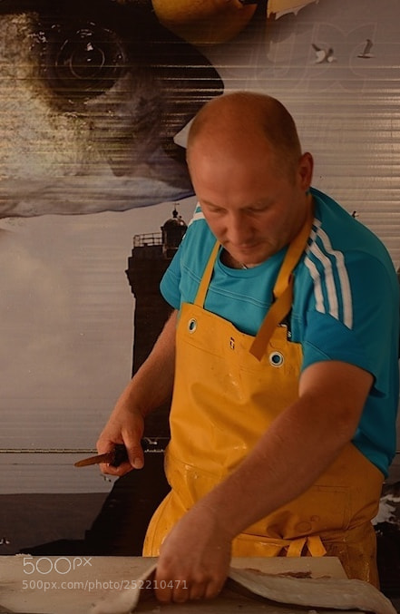 Nikon D5200 sample photo. The fishmonger and the photography