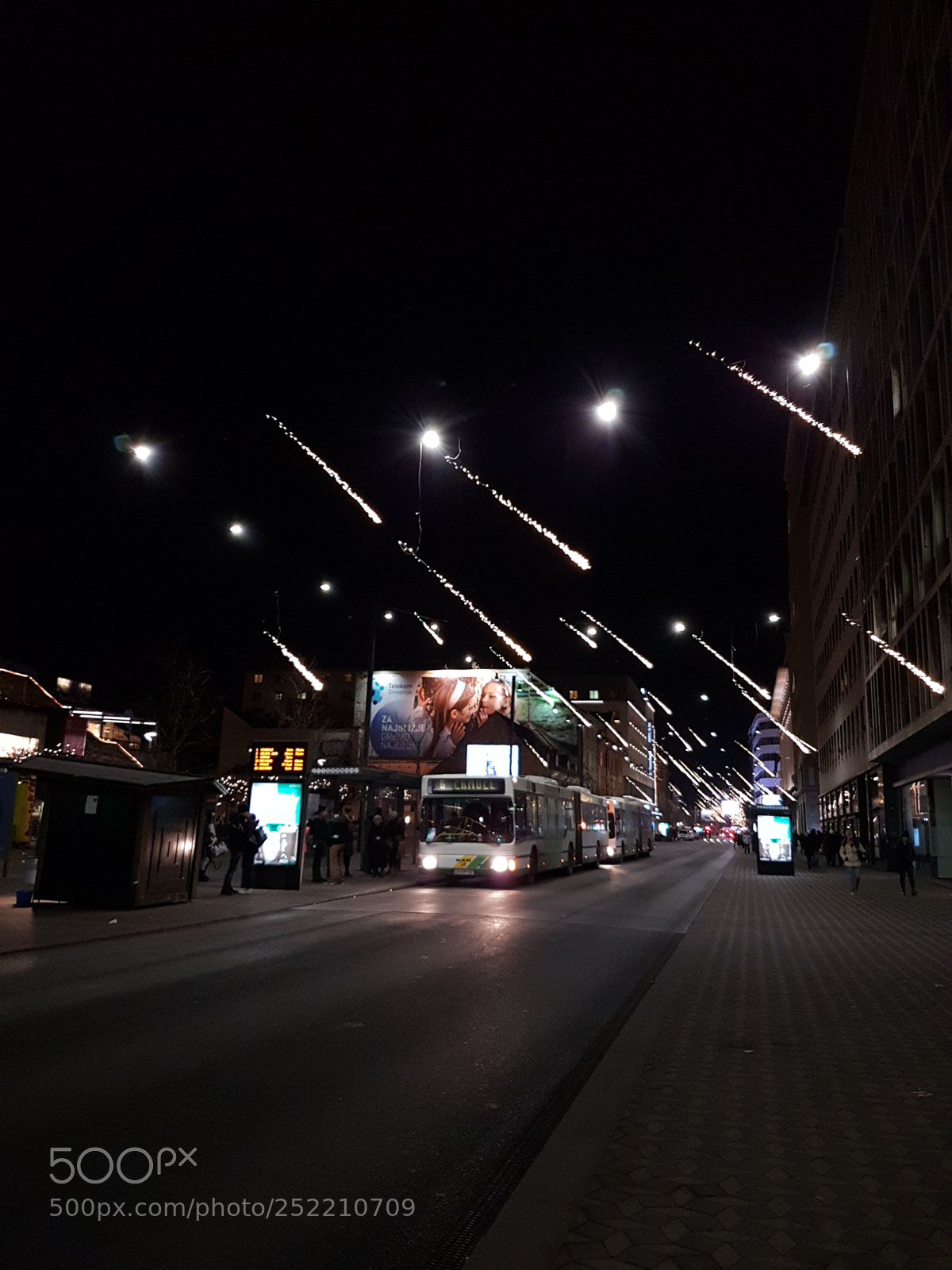 Samsung Galaxy S7 Edge sample photo. Night ljubljana photography