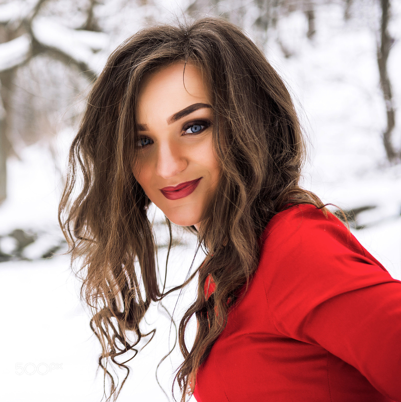 Nikon D810 sample photo. Lady in red photography