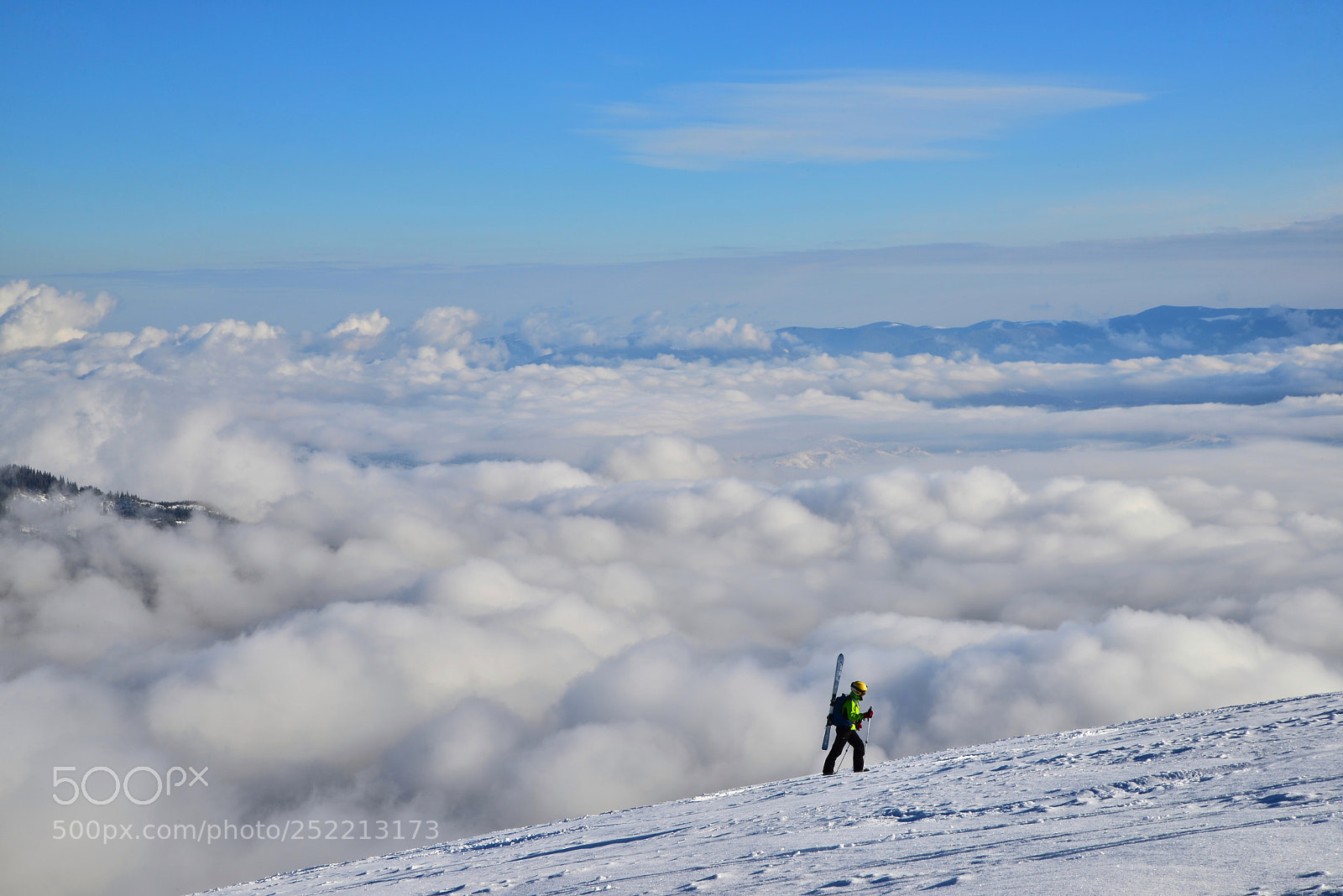 Nikon D600 sample photo. The skier goes to photography