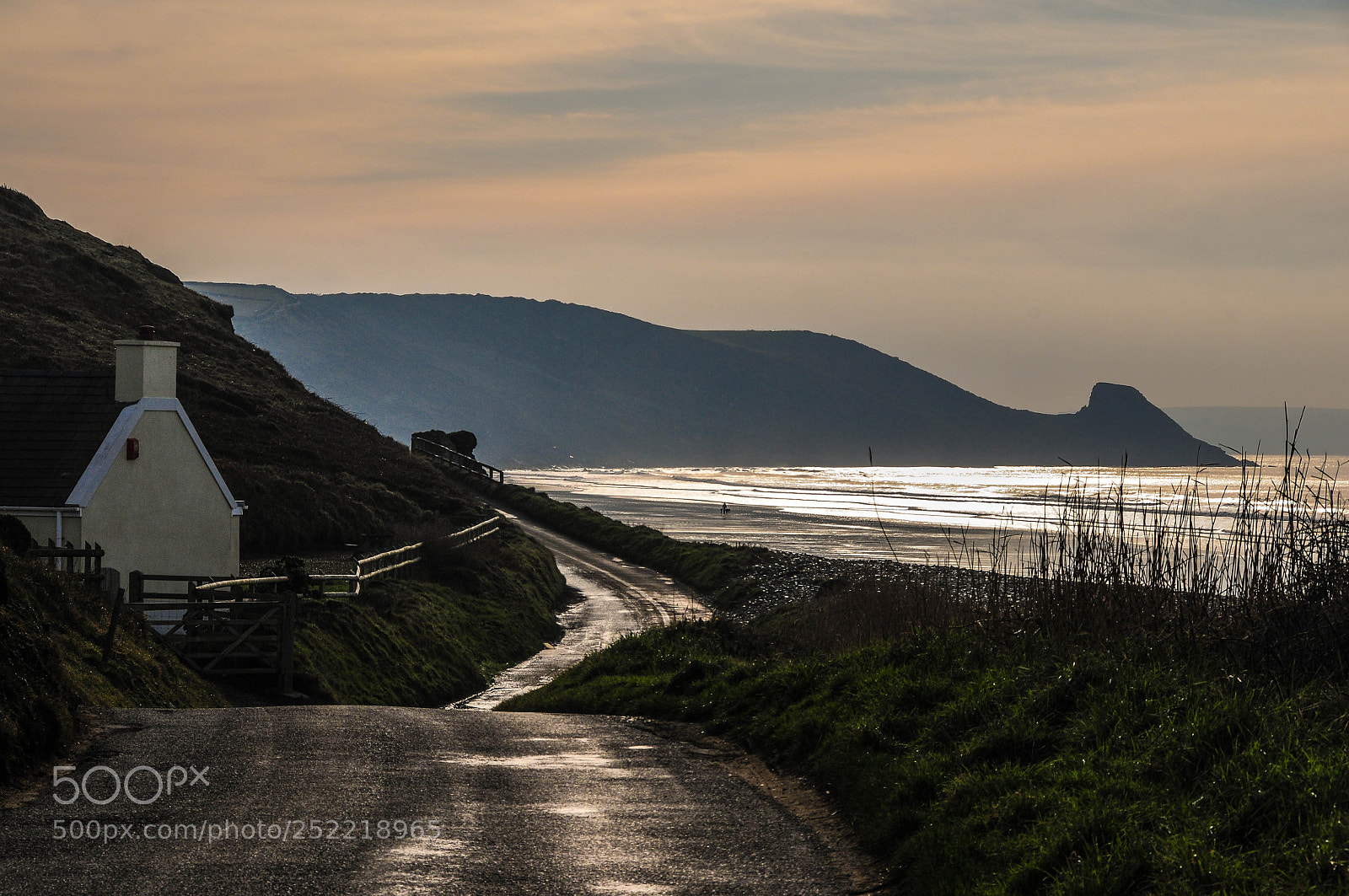Nikon D300 sample photo. Newgale evening light, pembrokeshire photography