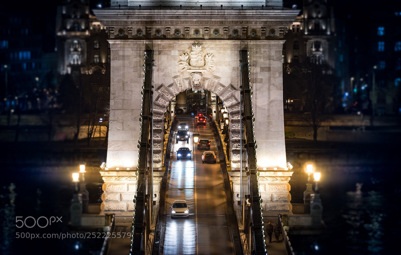 Nikon D800 sample photo. Chain bridge in budapest photography