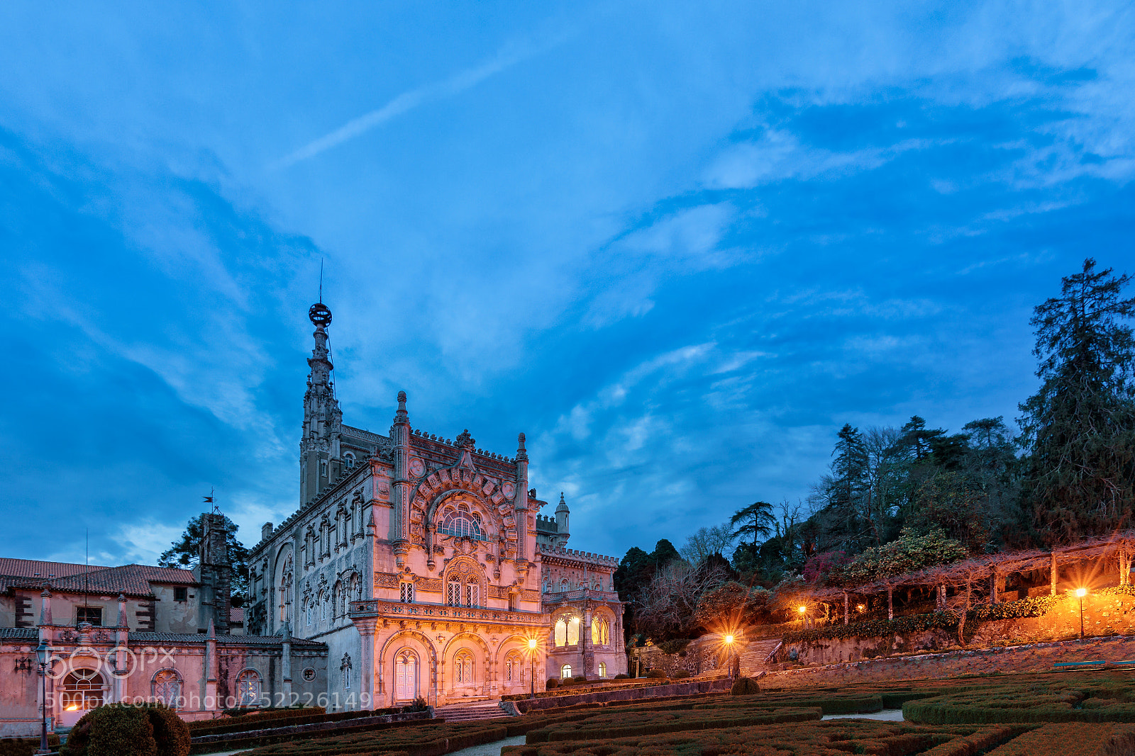 Canon EOS 60D sample photo. Bussaco blue hour photography