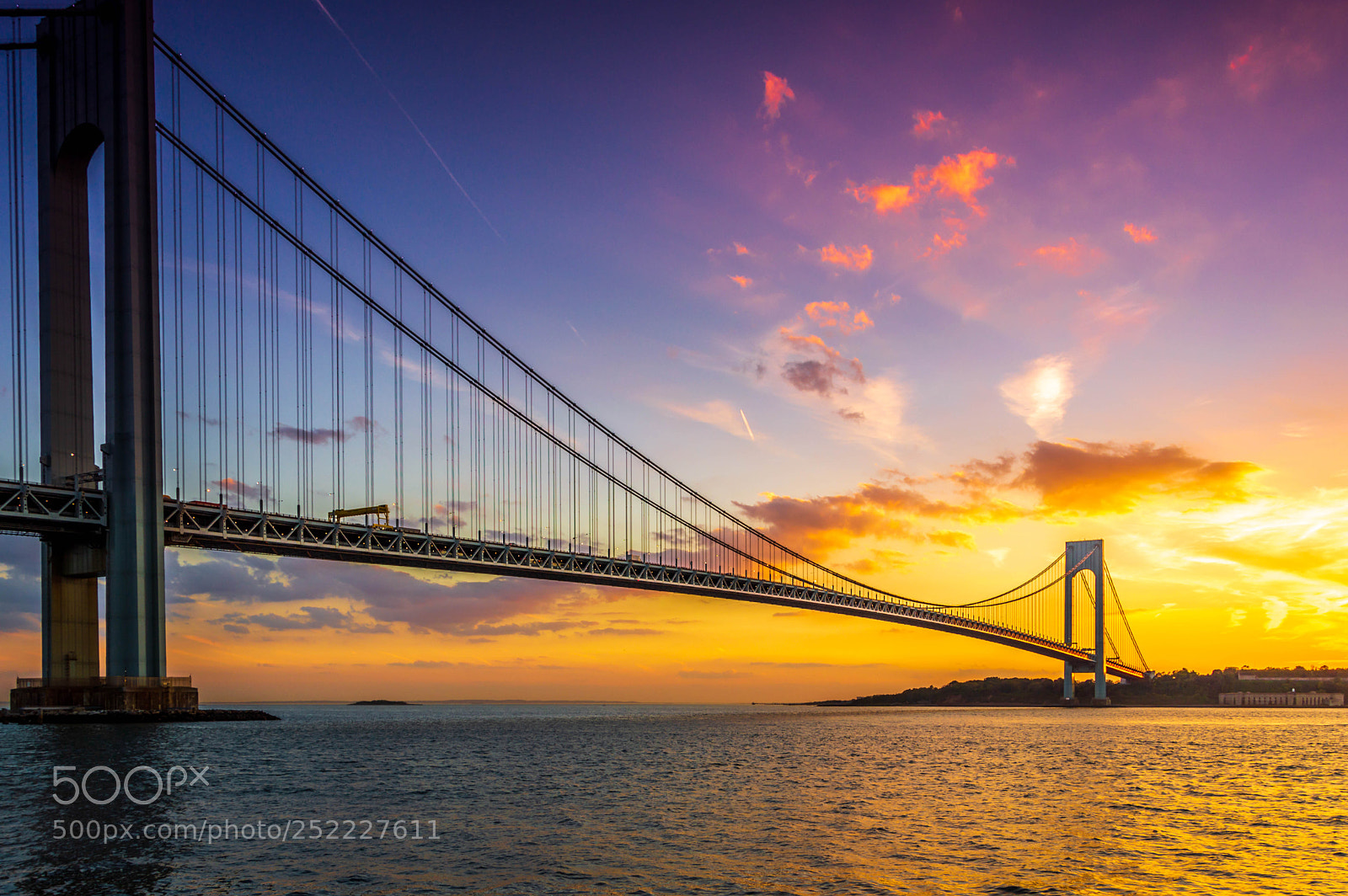 Nikon D3200 sample photo. Sunset over the verrazano photography
