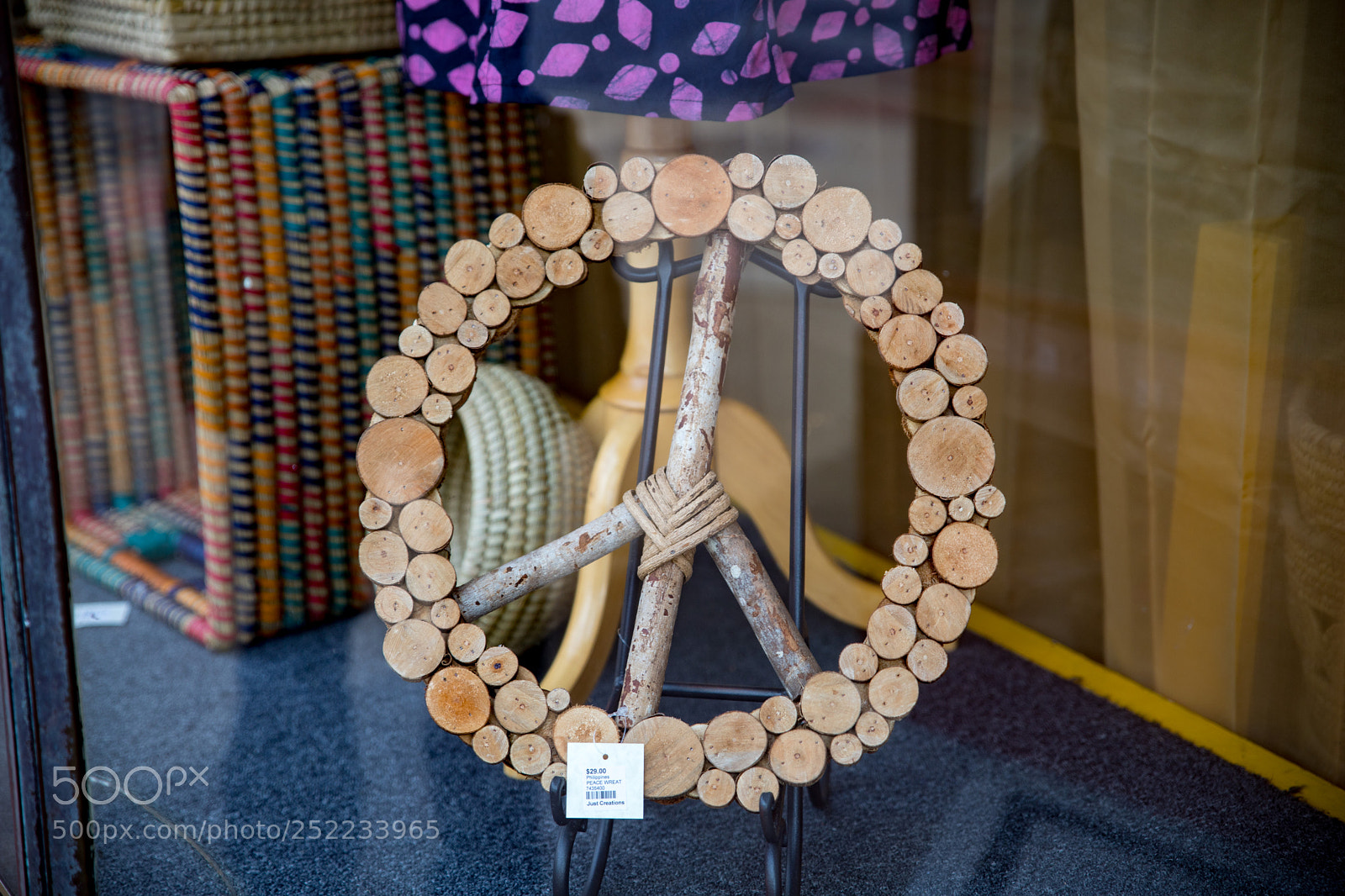 Canon EOS 6D Mark II sample photo. Wooden peace symbol photography