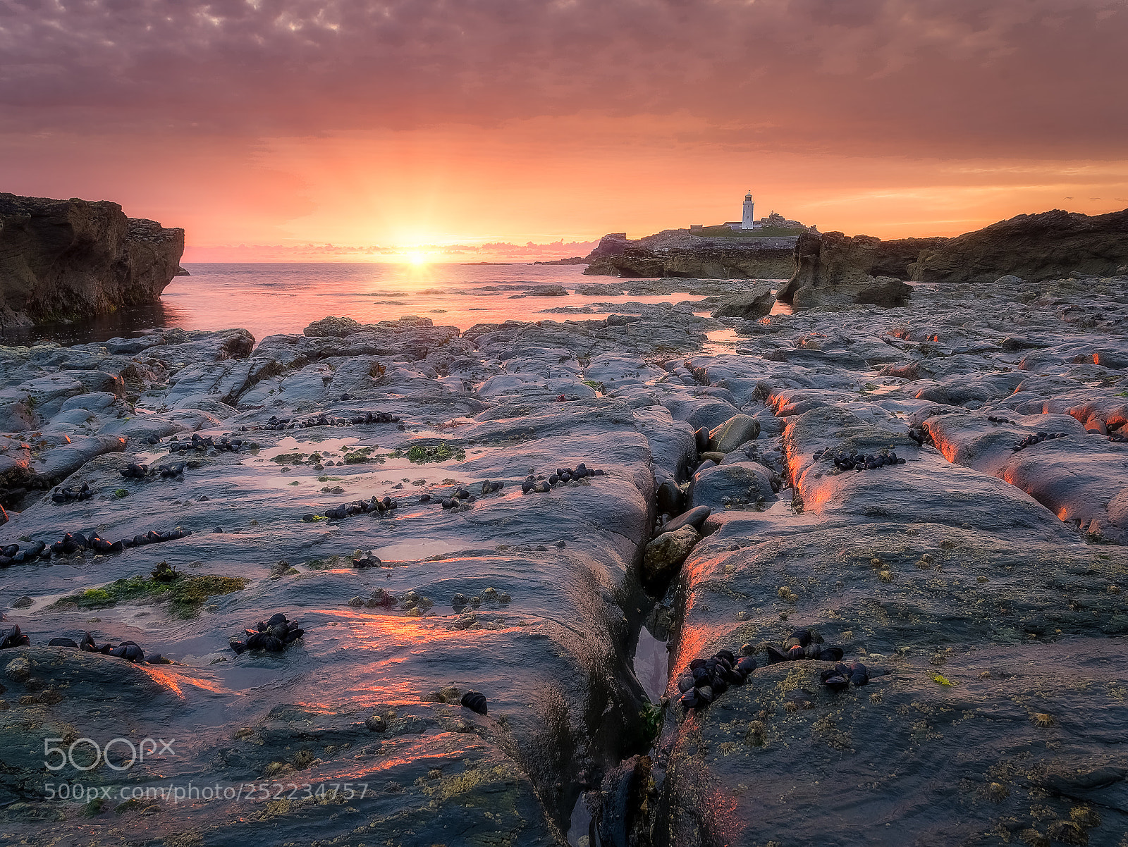 Panasonic Lumix DMC-GX7 sample photo. Godrevy sunset photography
