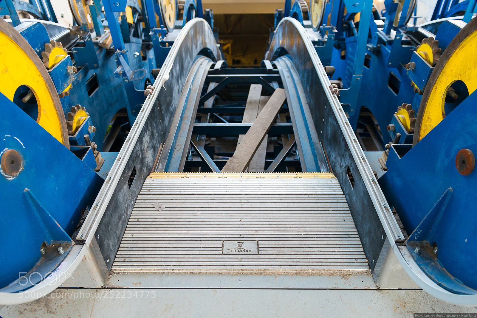 Nikon D800 sample photo. Escalator construction photography