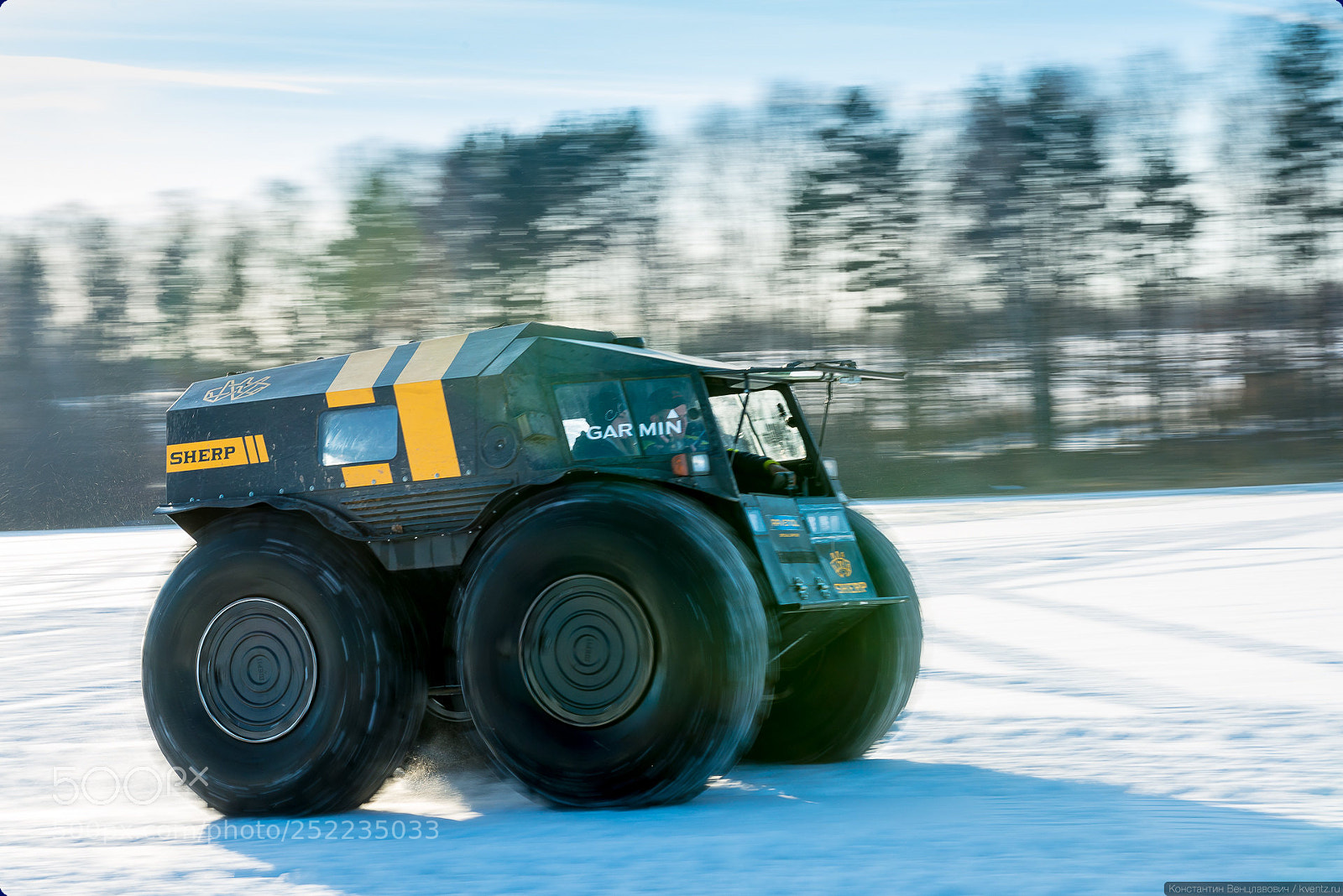 Nikon D800 sample photo. Sherp cross-country vehicle photography