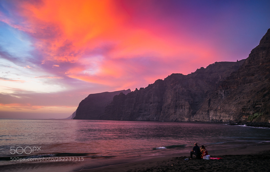 Nikon D5300 sample photo. Atardecer rojo los gigantes photography