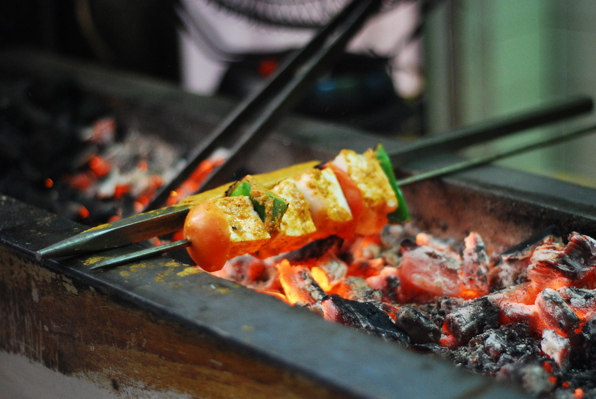 Nikon D80 sample photo. Grilling in india photography