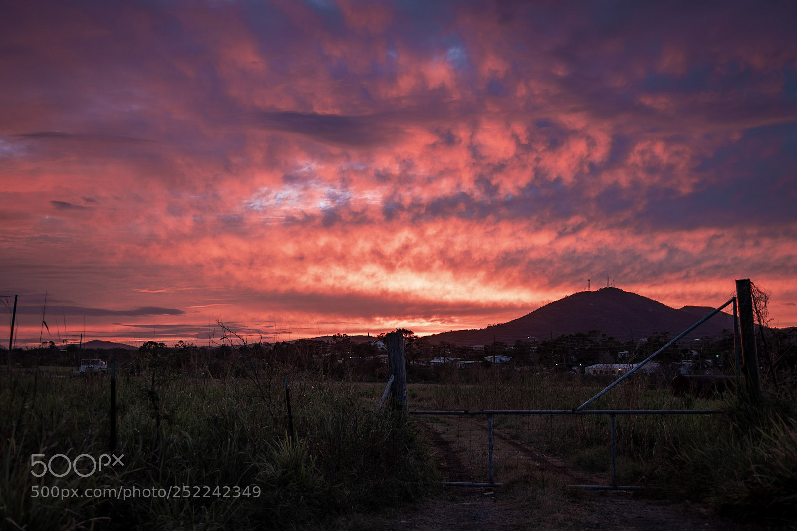 Pentax K-70 sample photo. Blue mountain sunset photography