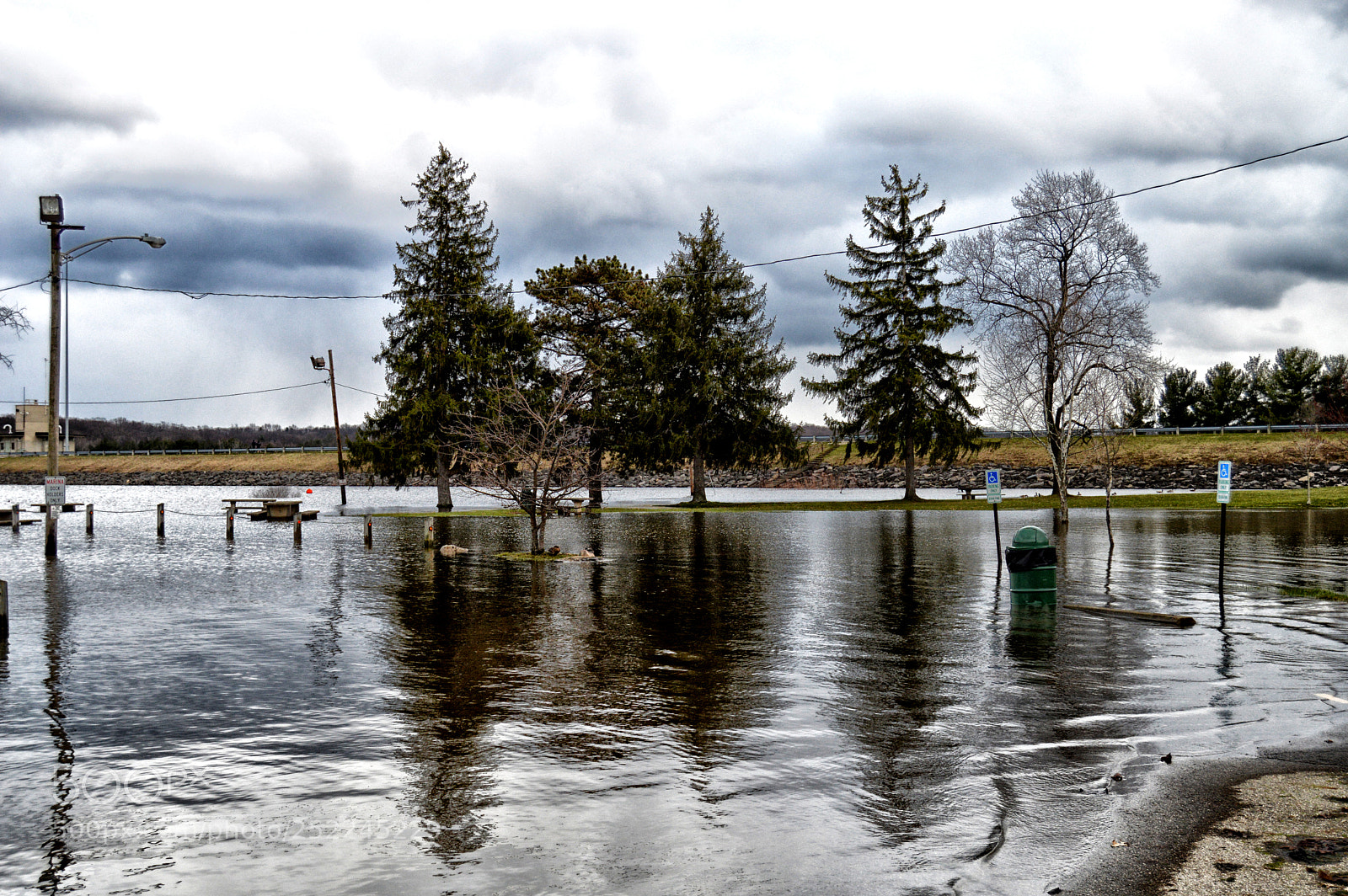 Nikon D3200 sample photo. Picnic area flooded photography