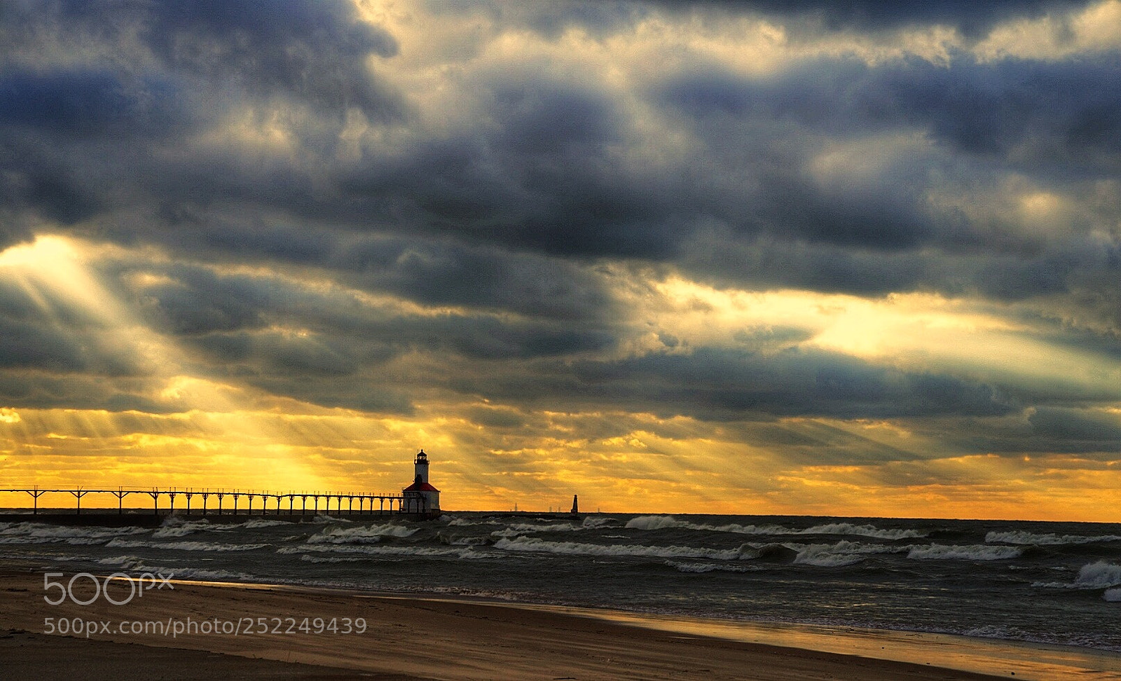 Sony a7 II sample photo. Michigan city lighthouse  photography