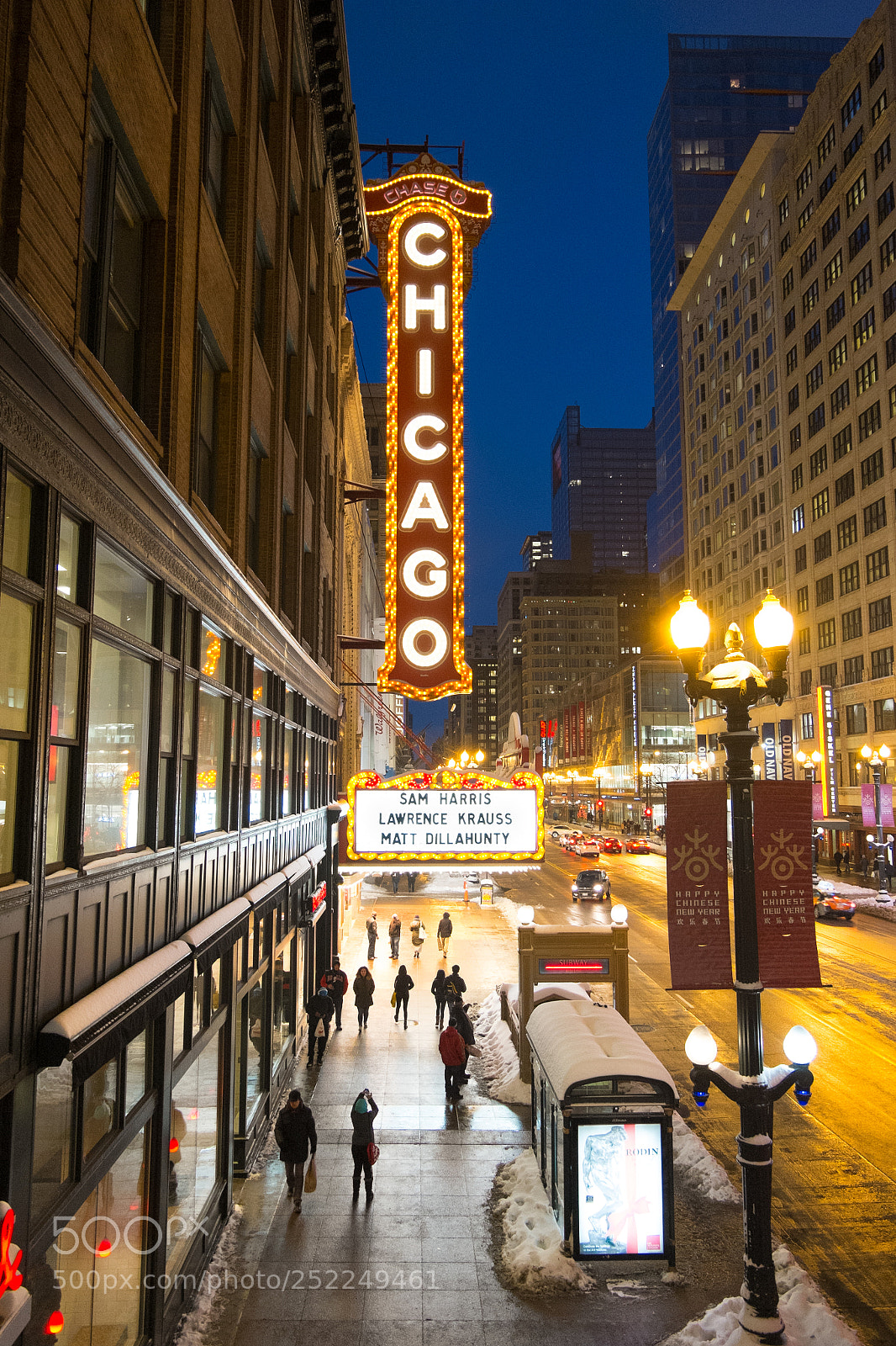 Fujifilm X-E1 sample photo. The chicago theatre. photography
