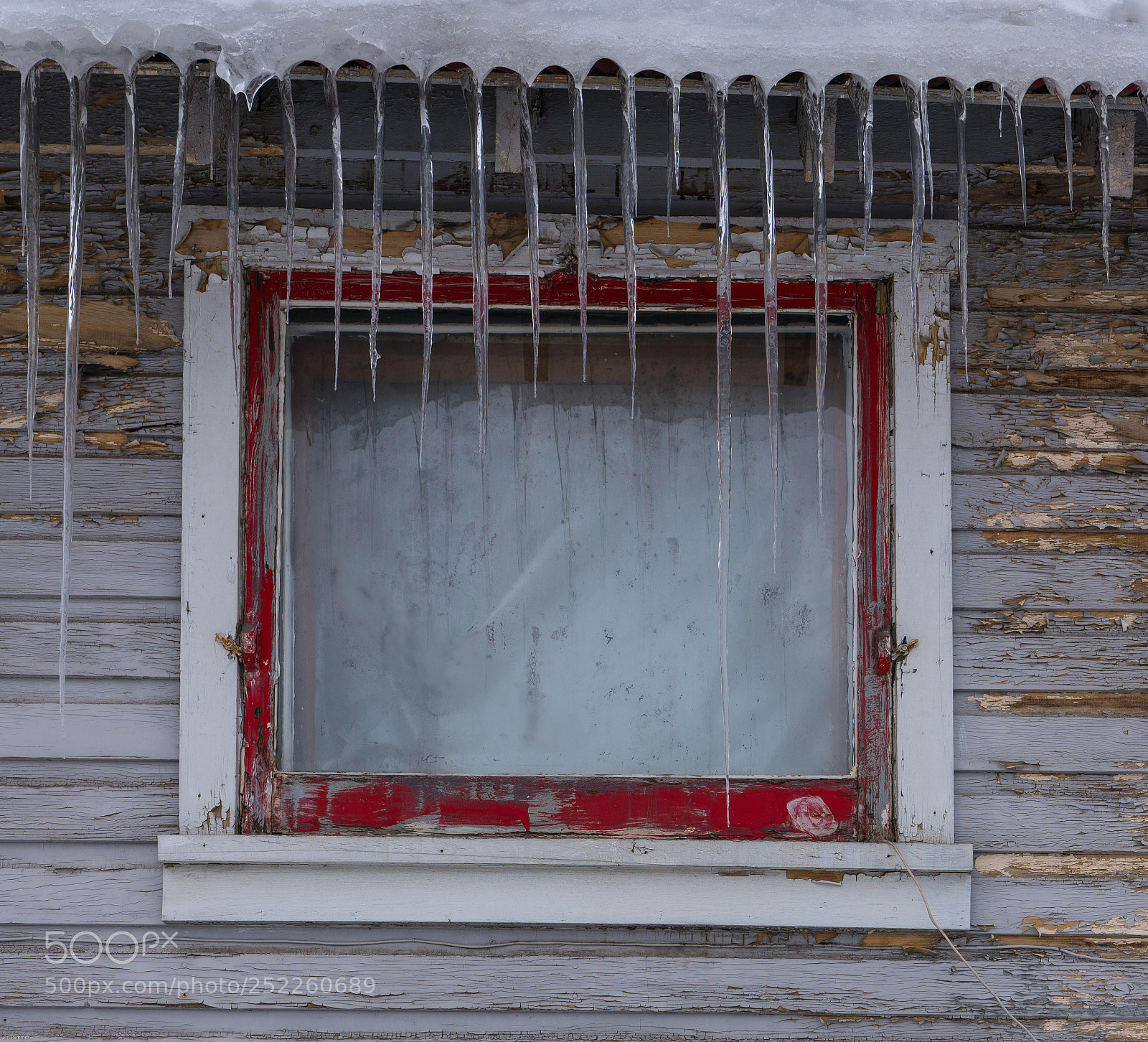 Sony a7R III sample photo. Red ice window photography