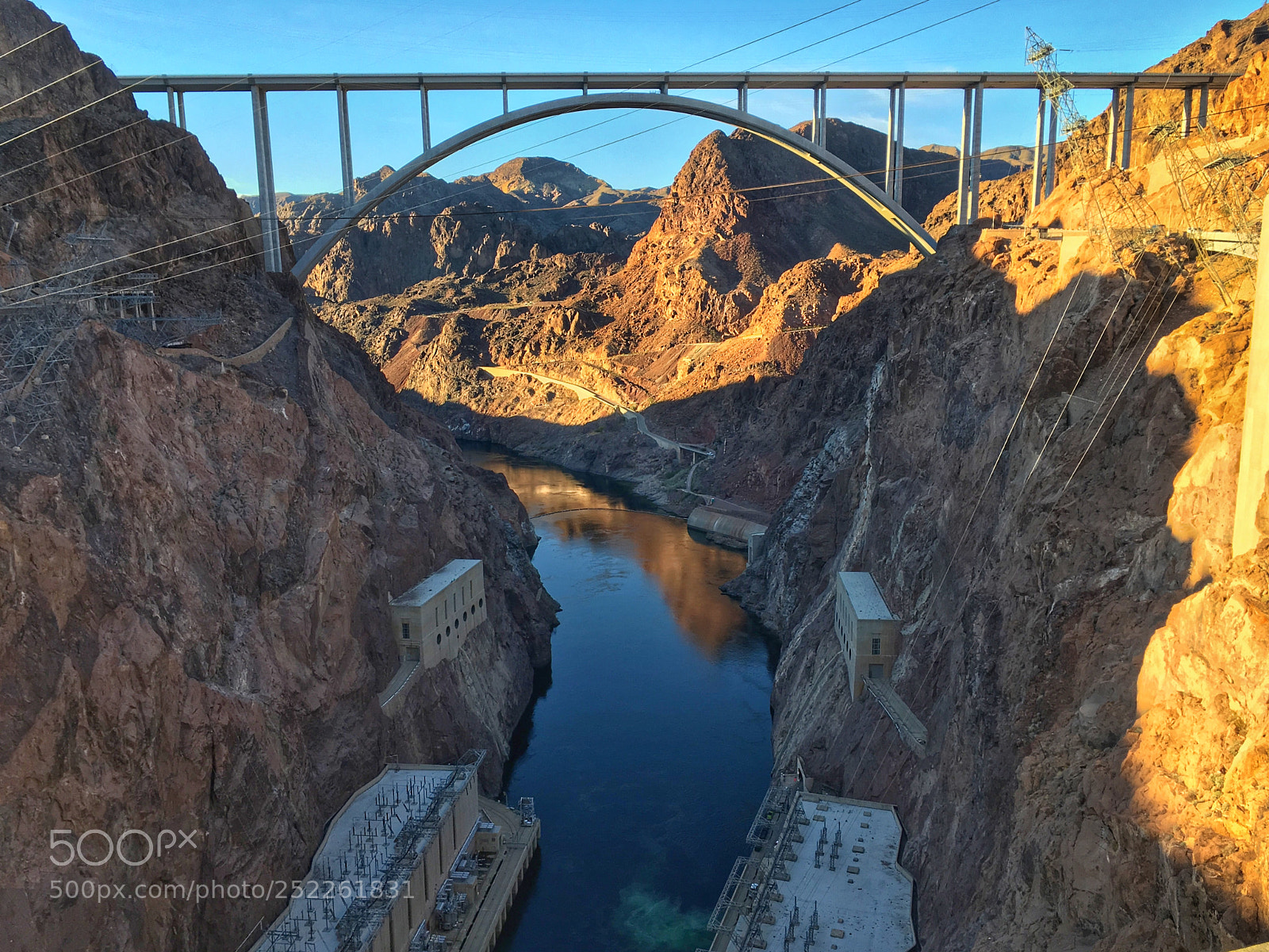 Apple iPhone SE sample photo. Hoover dam bypass bridge photography
