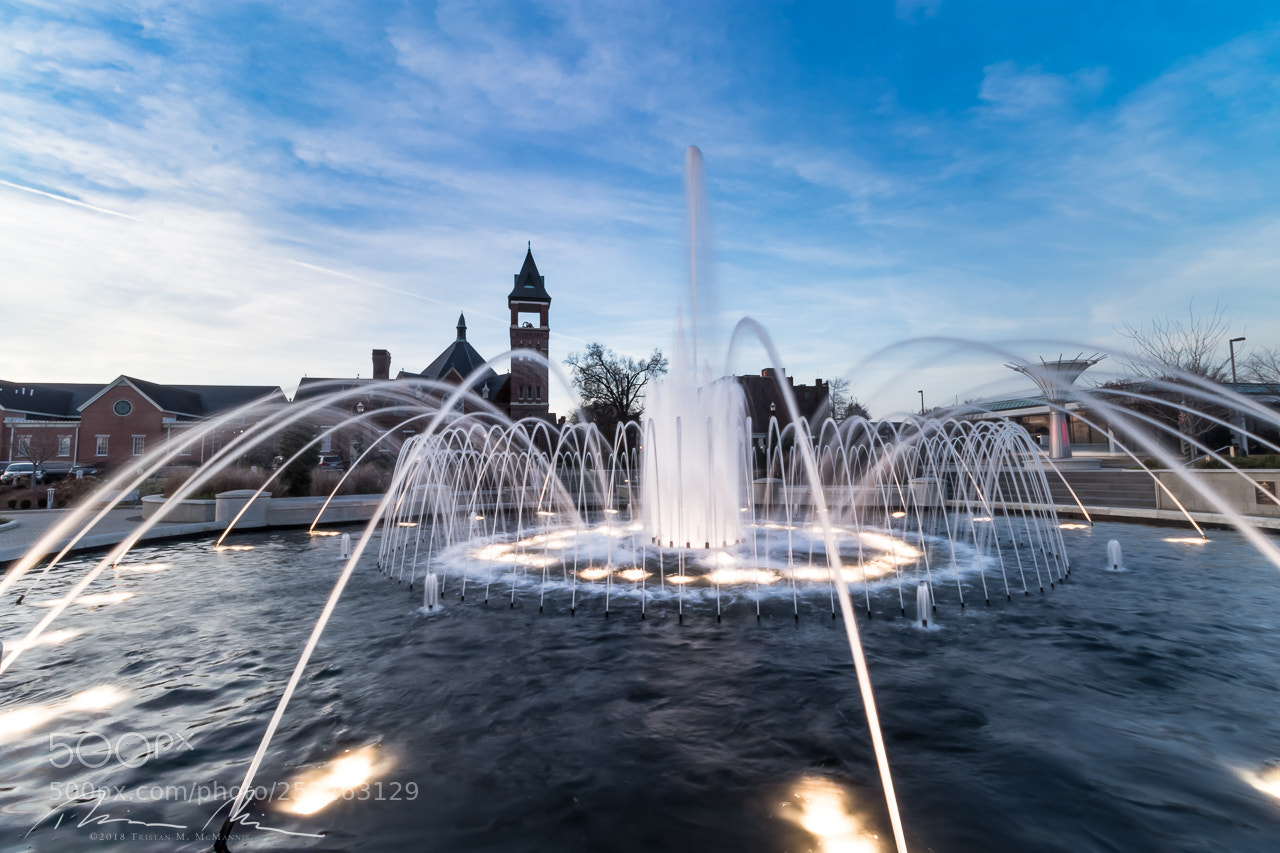 Canon EOS 80D sample photo. Fountain park rock hill photography