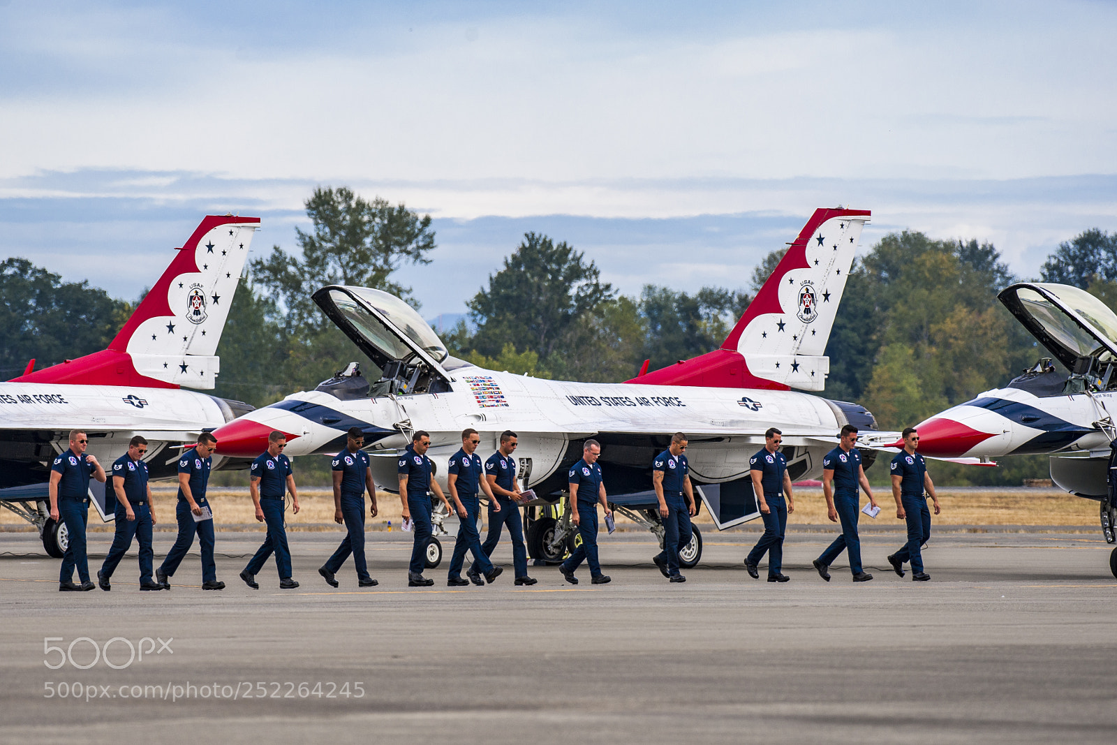 Nikon D700 sample photo. Air force thunderbirds f-16c photography