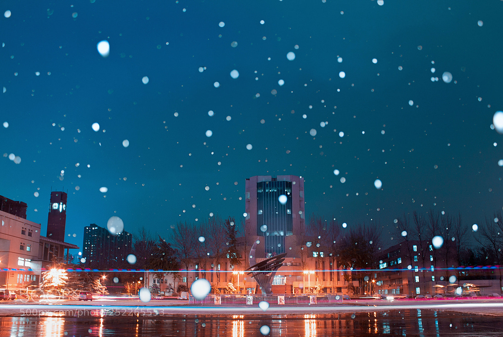 Canon EOS 650D (EOS Rebel T4i / EOS Kiss X6i) sample photo. 四月的雪，我的学校 photography