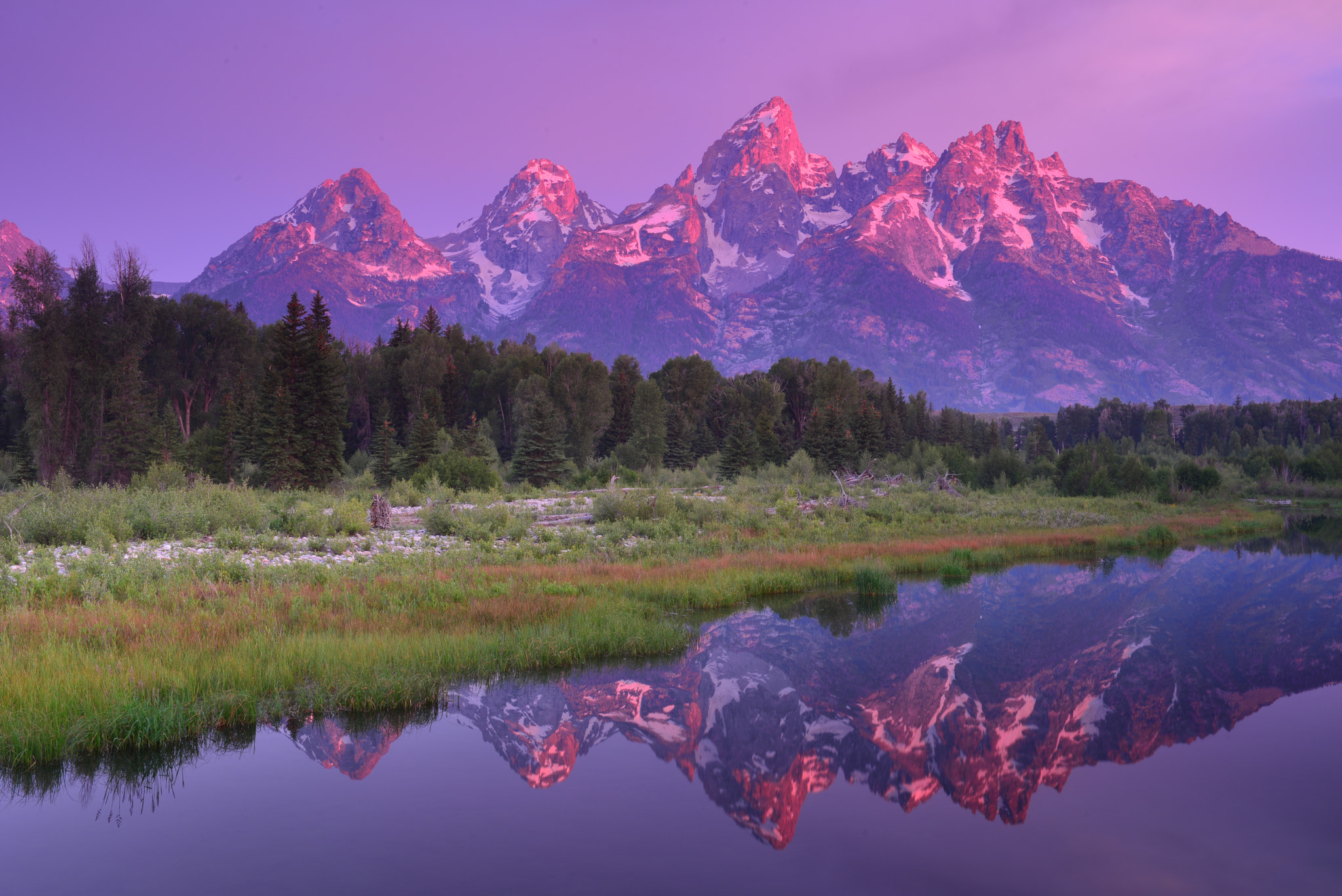 Nikon AF-S Nikkor 24-70mm F2.8G ED sample photo. Schwabachers landing's morning reflection photography