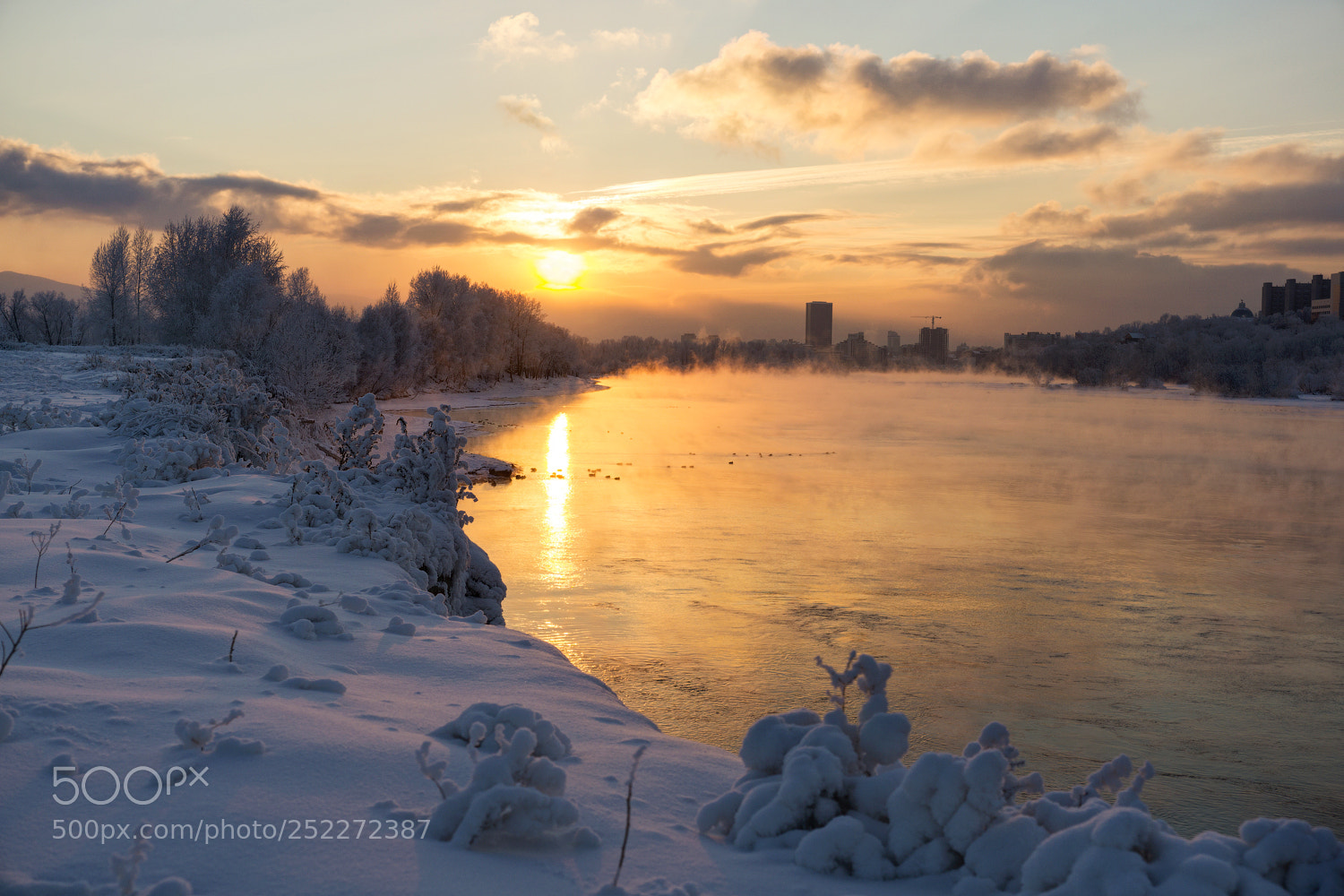 Sony a6000 sample photo. Вечер на Енисее photography