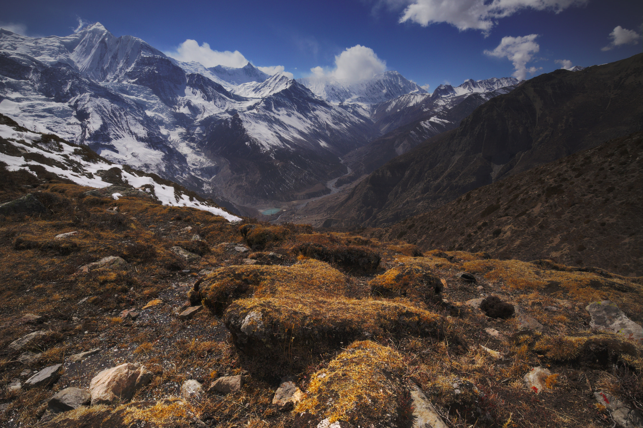 Canon EOS M5 + Canon EF-M 11-22mm F4-5.6 IS STM sample photo. Manang valley view photography