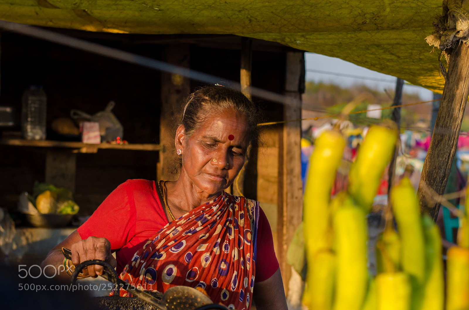 Nikon D5100 sample photo. Street side vendor photography