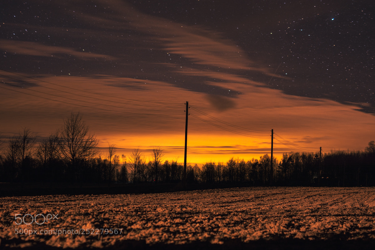 Nikon D5200 sample photo. Sunset at night photography