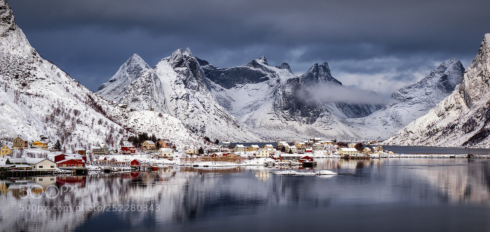 Olympus OM-D E-M1 Mark II sample photo. Big mountains, little houses photography