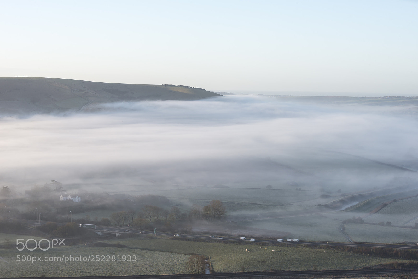 Nikon D800 sample photo. Stunning foggy english rural photography