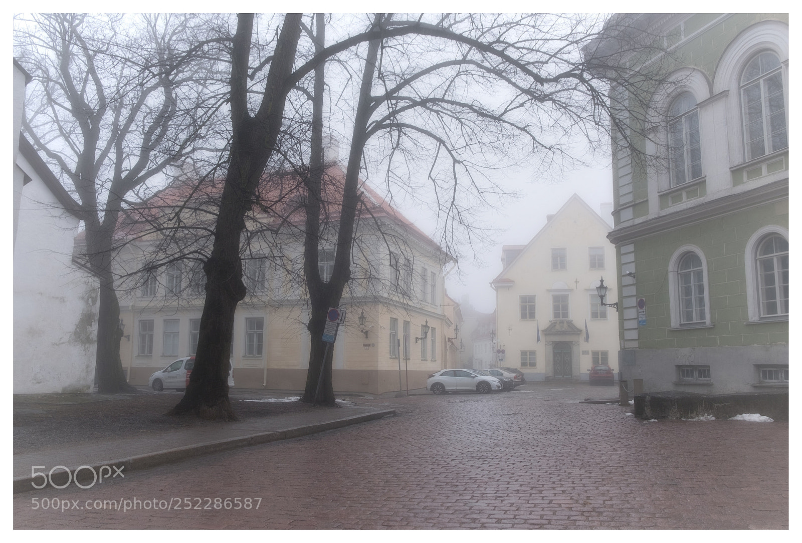 Fujifilm X-T20 sample photo. Foggy morning at toompea photography