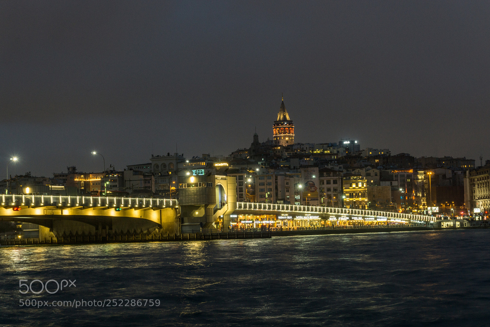 Sony a6000 sample photo. City lights of İstanbul photography