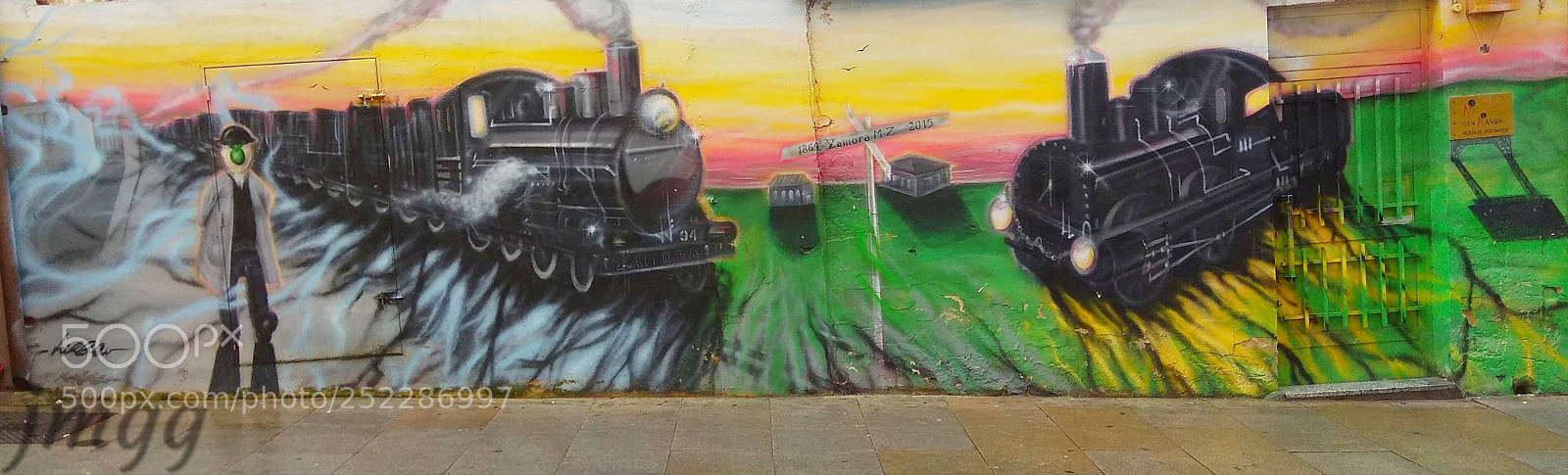 Xiaomi Redmi Note 4 sample photo. Graffiti ferroviario photography