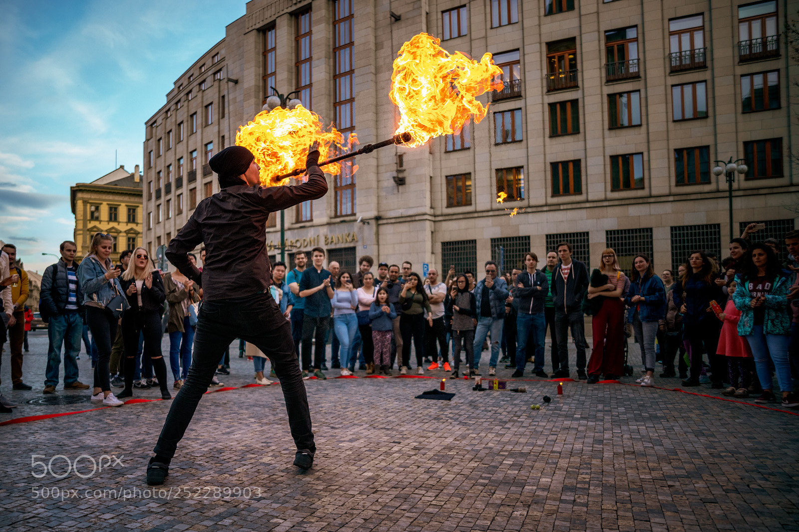 Canon EOS 6D Mark II sample photo. Flame dancer photography