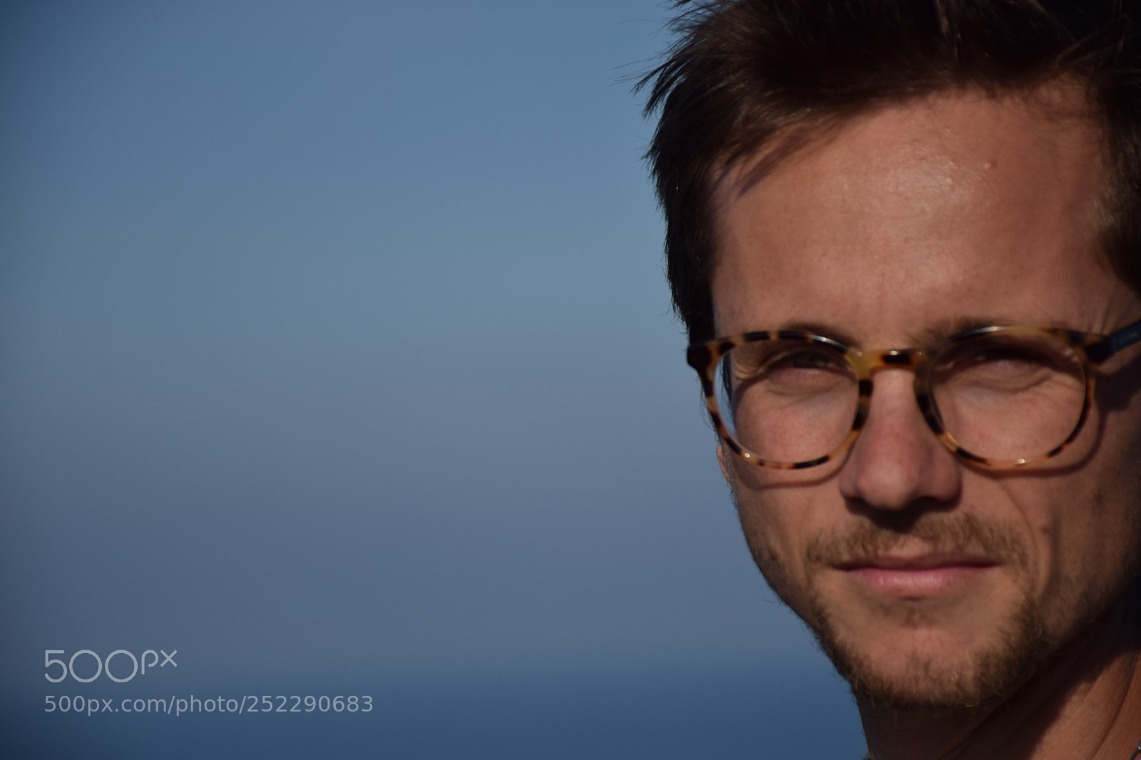 Nikon D5300 sample photo. The man on blue photography