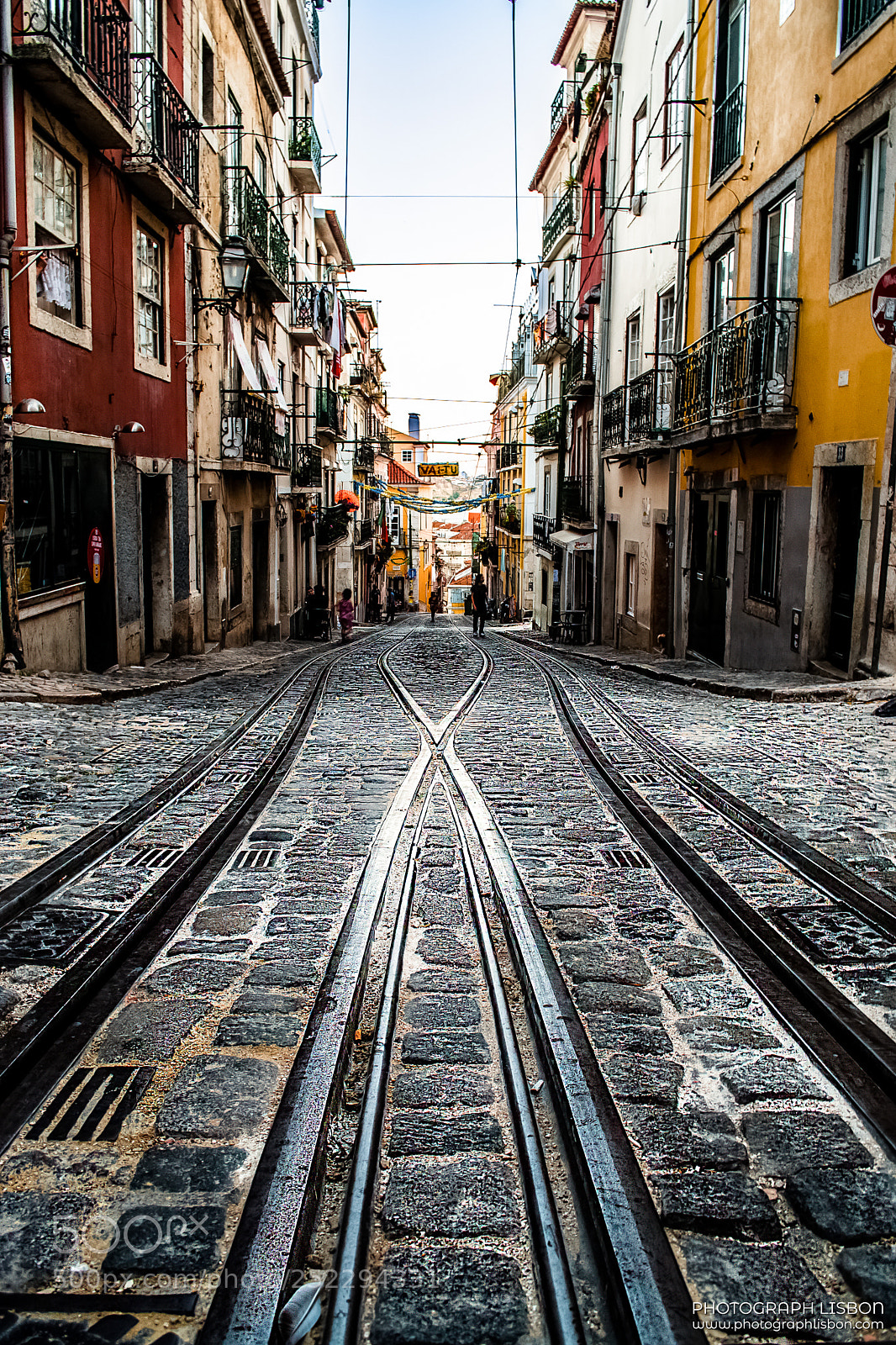 Nikon D5000 sample photo. Bica tram tracks photography