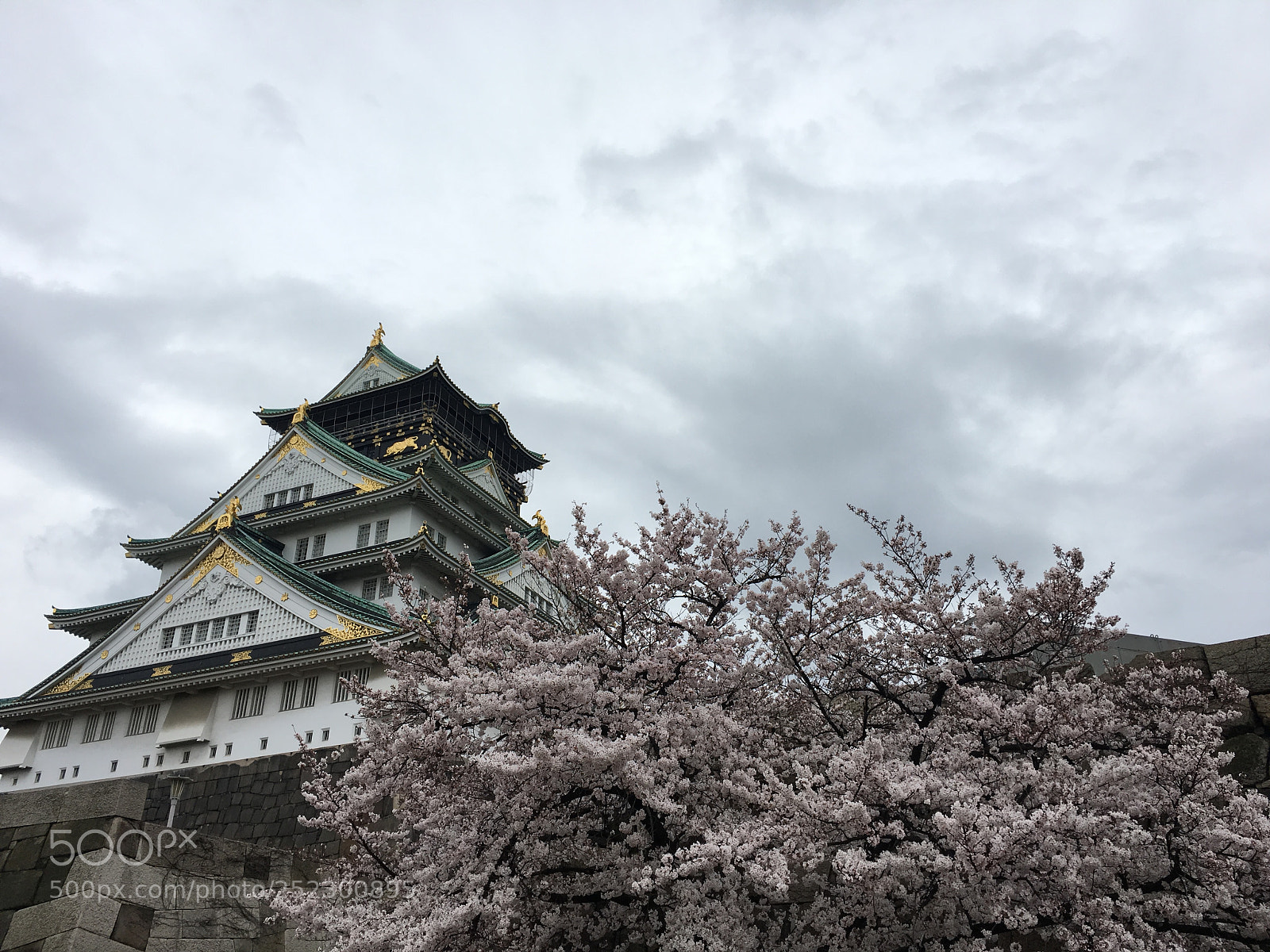 Apple iPhone 6s sample photo. Osaka castle photography
