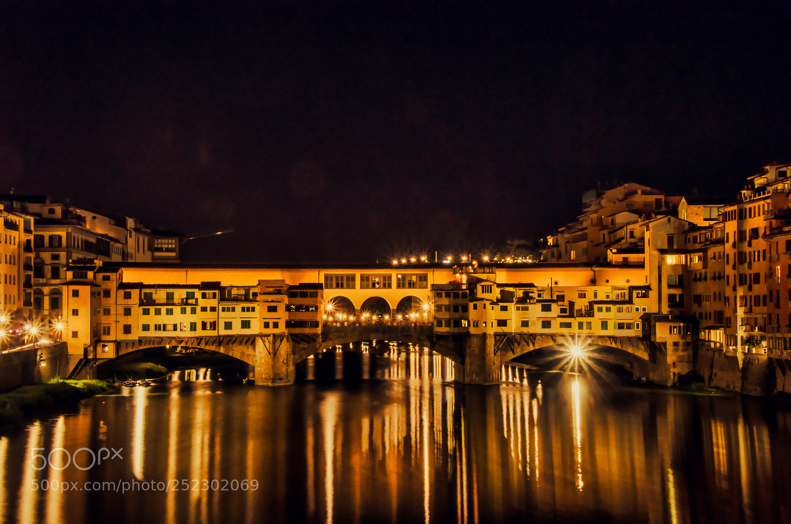 Nikon D7000 sample photo. Ponte vecchio at night photography