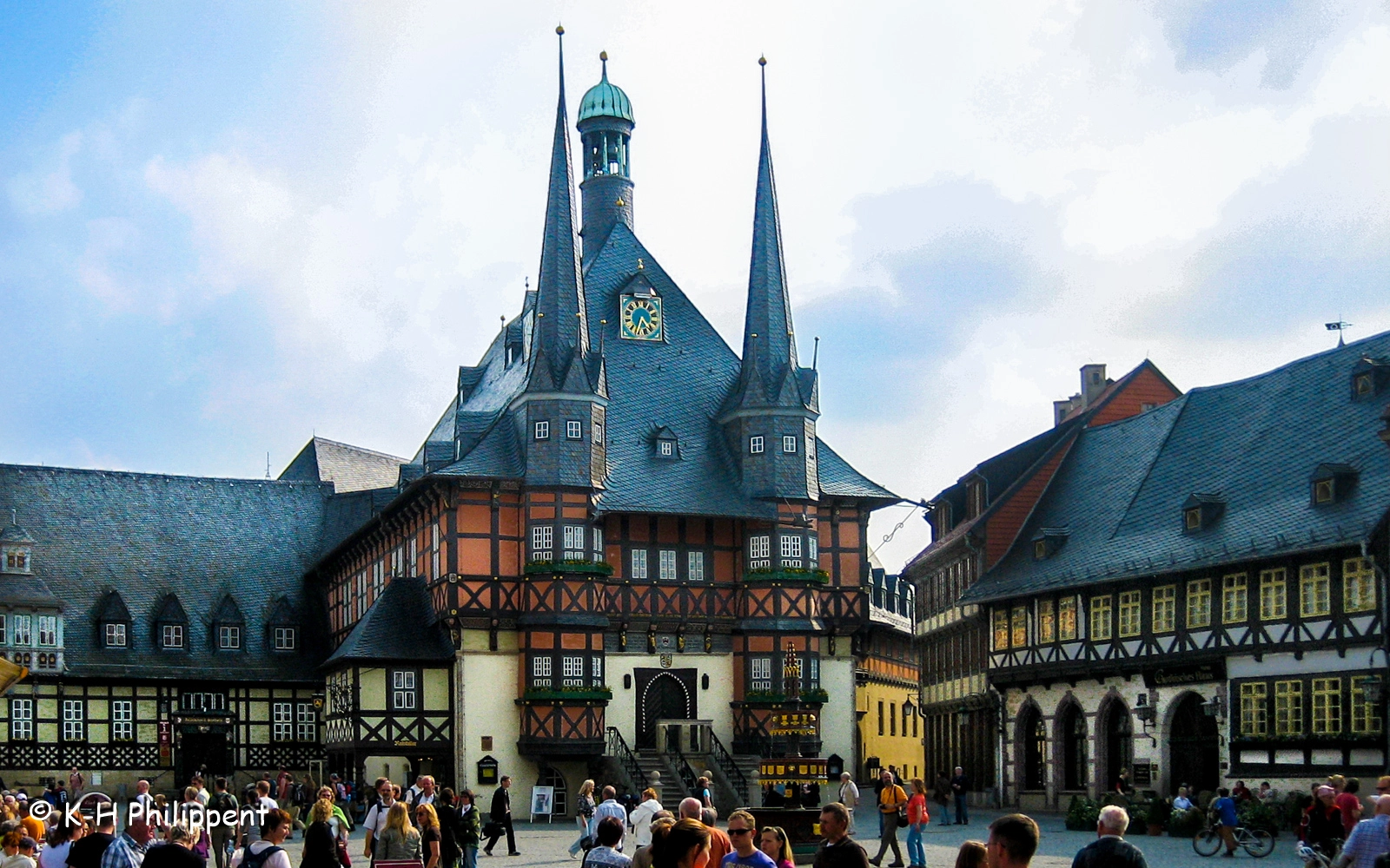 Canon DIGITAL IXUS 50 sample photo. Wernigerode (germany), the town hall / das rathaus photography