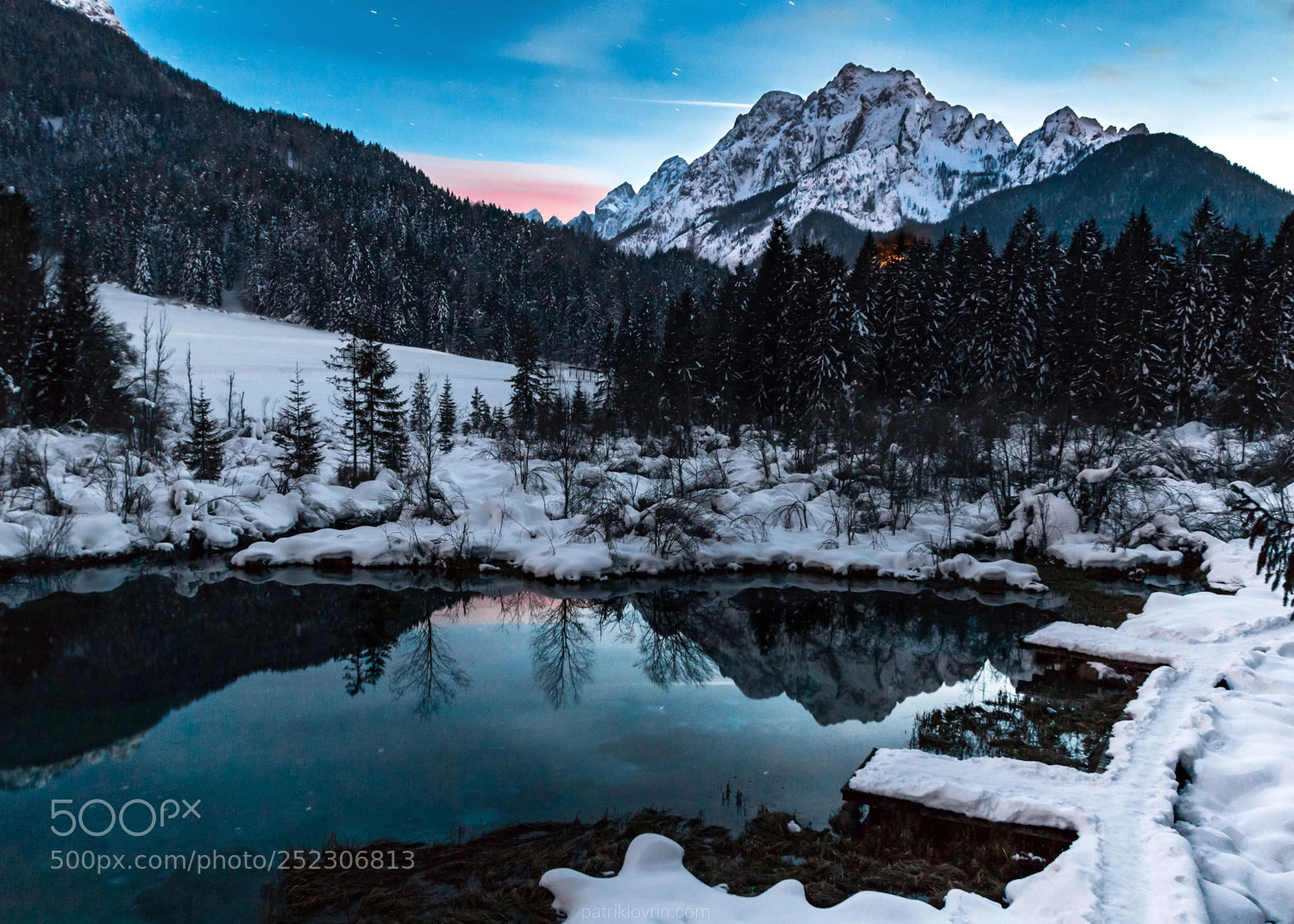 Canon EOS 80D sample photo. Zelenci springs at dusk photography