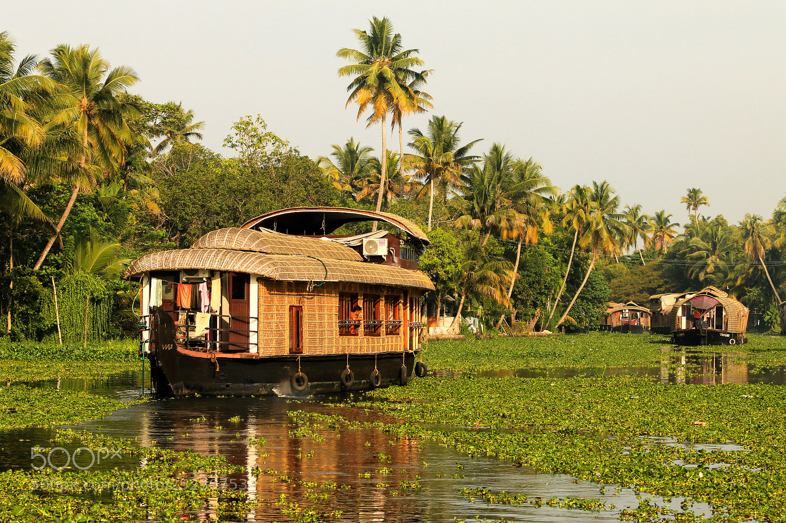 Canon EOS 70D sample photo. Houseboat navigating in kerala photography