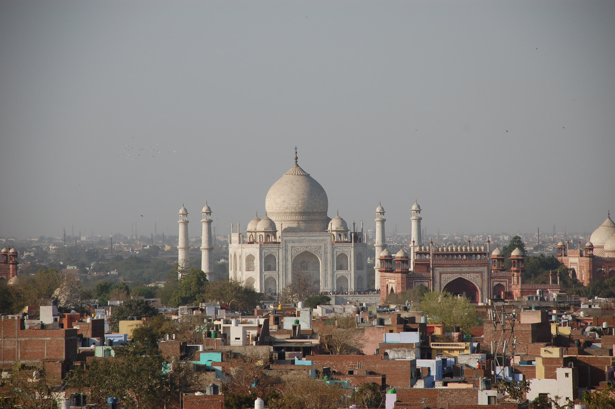 Nikon D40 sample photo. Taj mahal standing out from agra photography