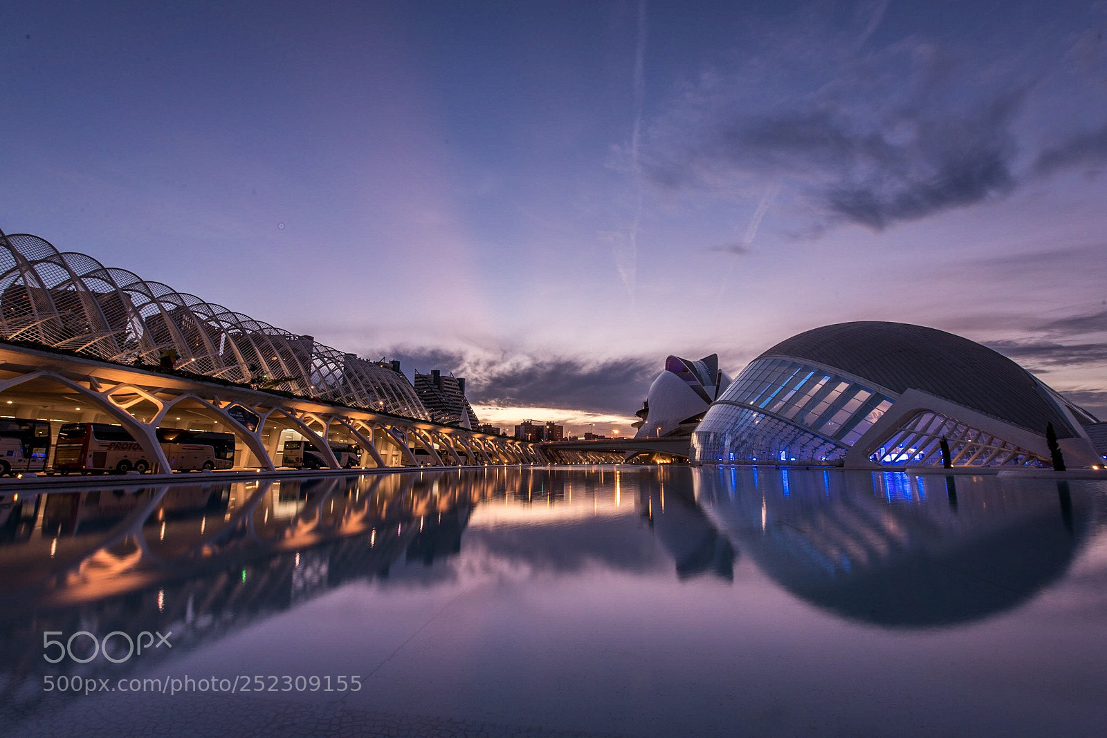Nikon D810 sample photo. Blue hour, valencia spain. photography