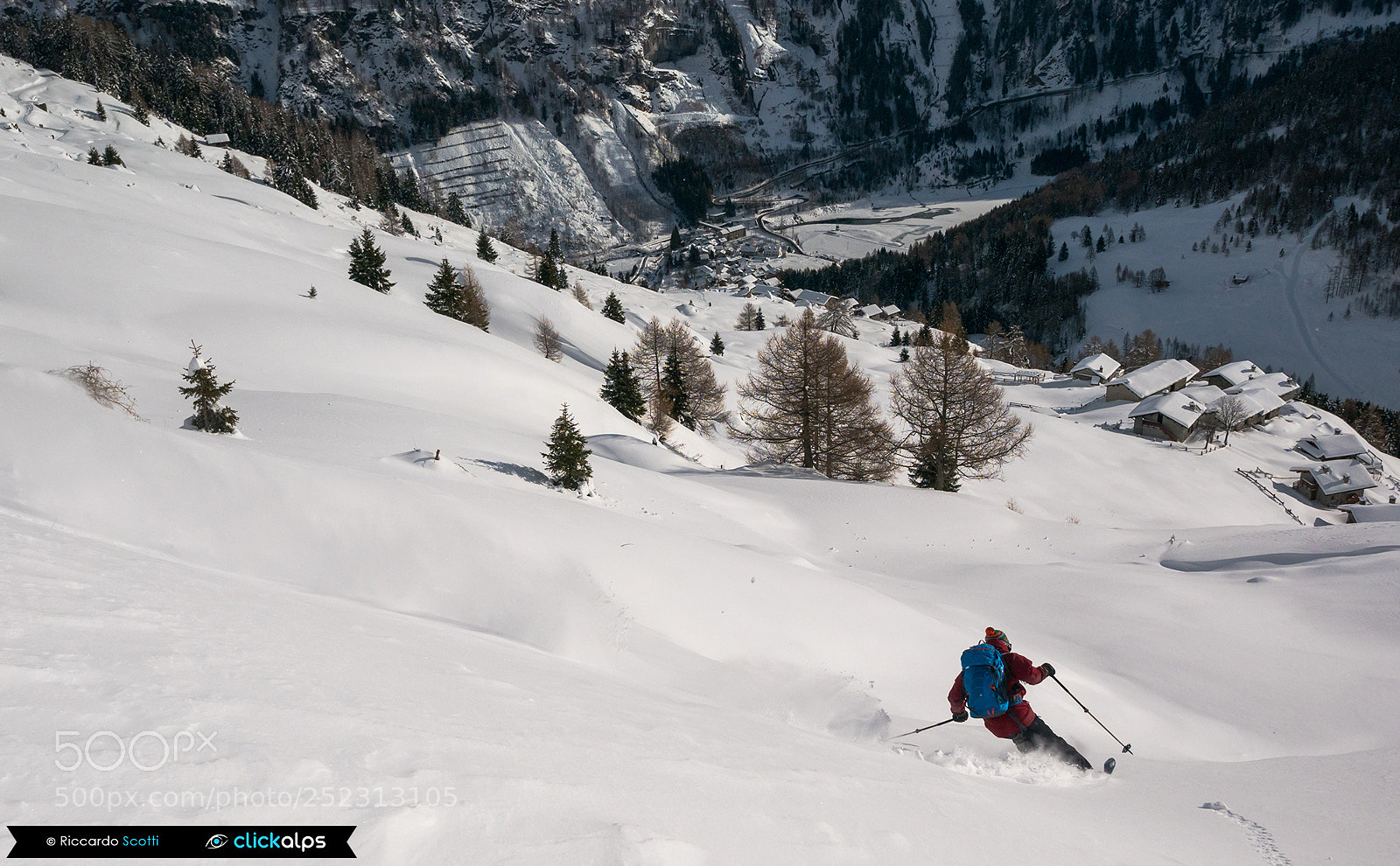 Panasonic Lumix DMC-GX85 (Lumix DMC-GX80 / Lumix DMC-GX7 Mark II) sample photo. Ski touring in valchiavenna photography