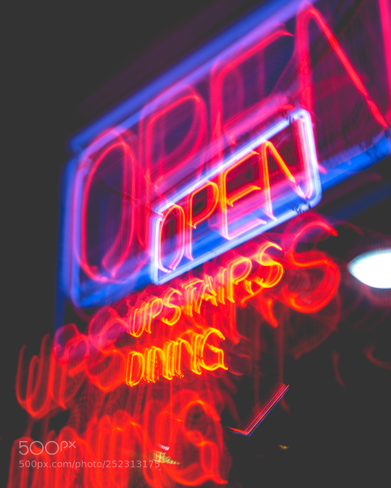 Canon EOS 700D (EOS Rebel T5i / EOS Kiss X7i) sample photo. Neon sign zoom effect photography