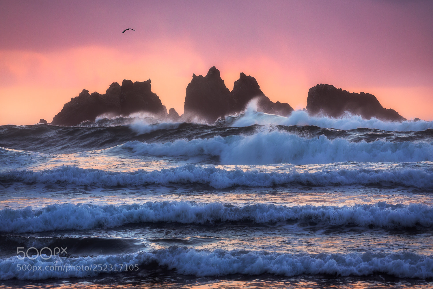Canon EOS 5D Mark IV sample photo. Bandon wave layers photography