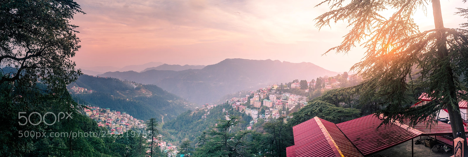Nikon D5200 sample photo. Shimla city panoramic view photography