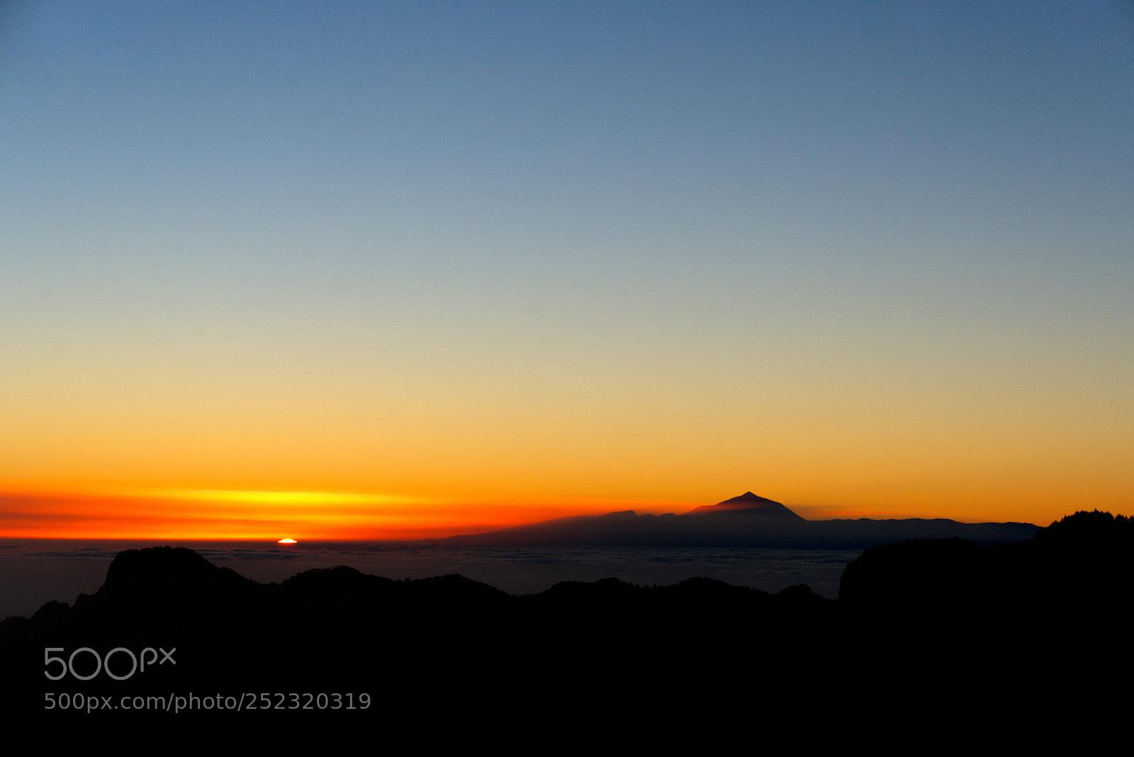 Sony a6300 sample photo. Sunset + teide photography