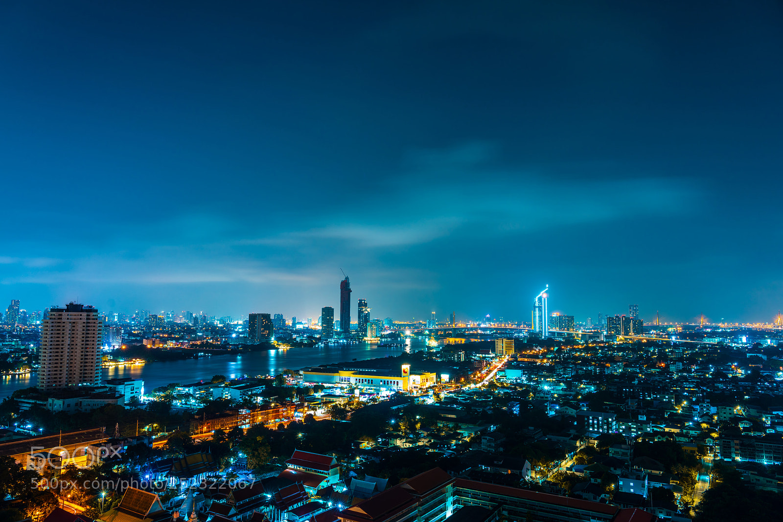 Sony a7R III sample photo. Bangkok night cityscape photography